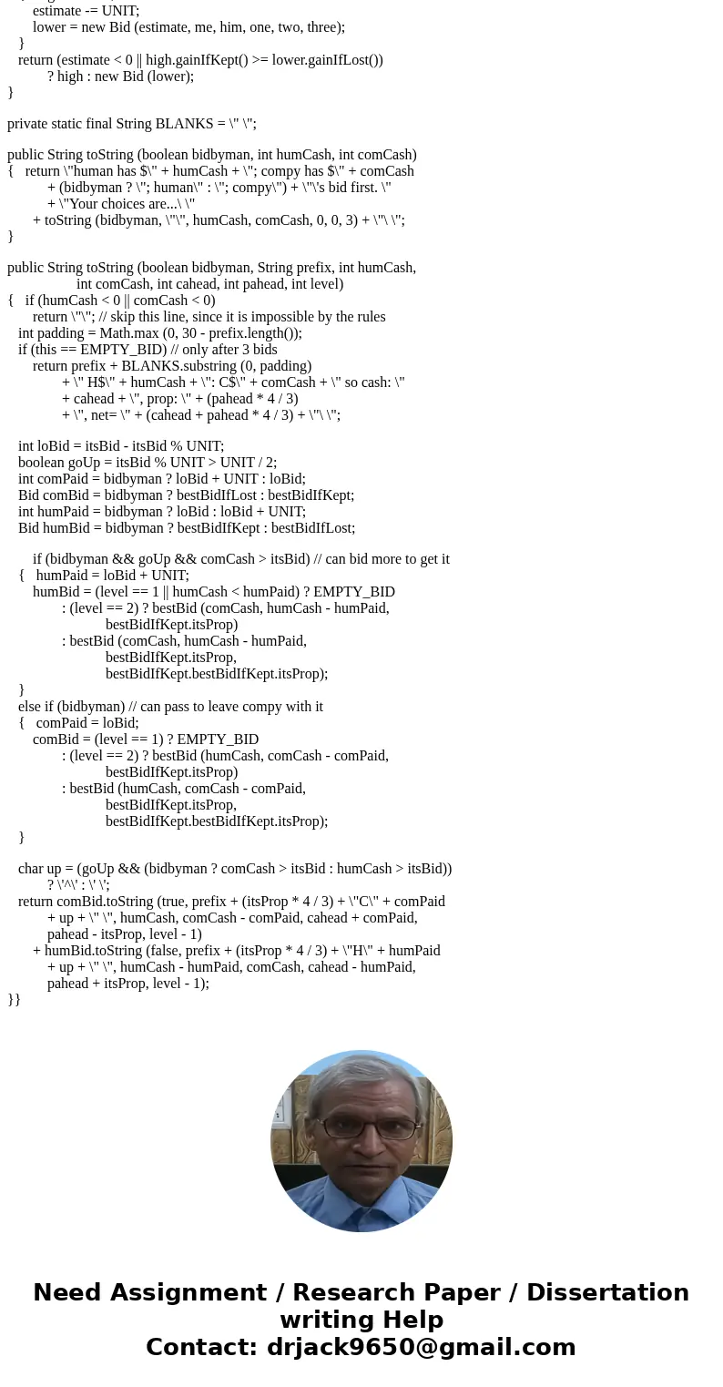 Java Programming Implement an auction application with the following features/functionality: Inputs for an item and minimum bid amount. Inputs for bidder name,  Java Programming Implement an auction application with the following features/functionality: Inputs for an item and minimum bid amount. Inputs for bidder name,