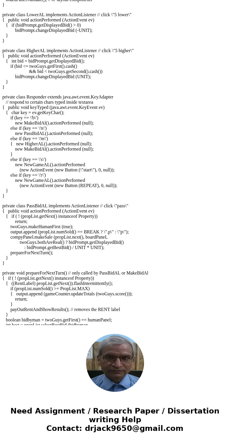 Java Programming Implement an auction application with the following features/functionality: Inputs for an item and minimum bid amount. Inputs for bidder name,  Java Programming Implement an auction application with the following features/functionality: Inputs for an item and minimum bid amount. Inputs for bidder name,