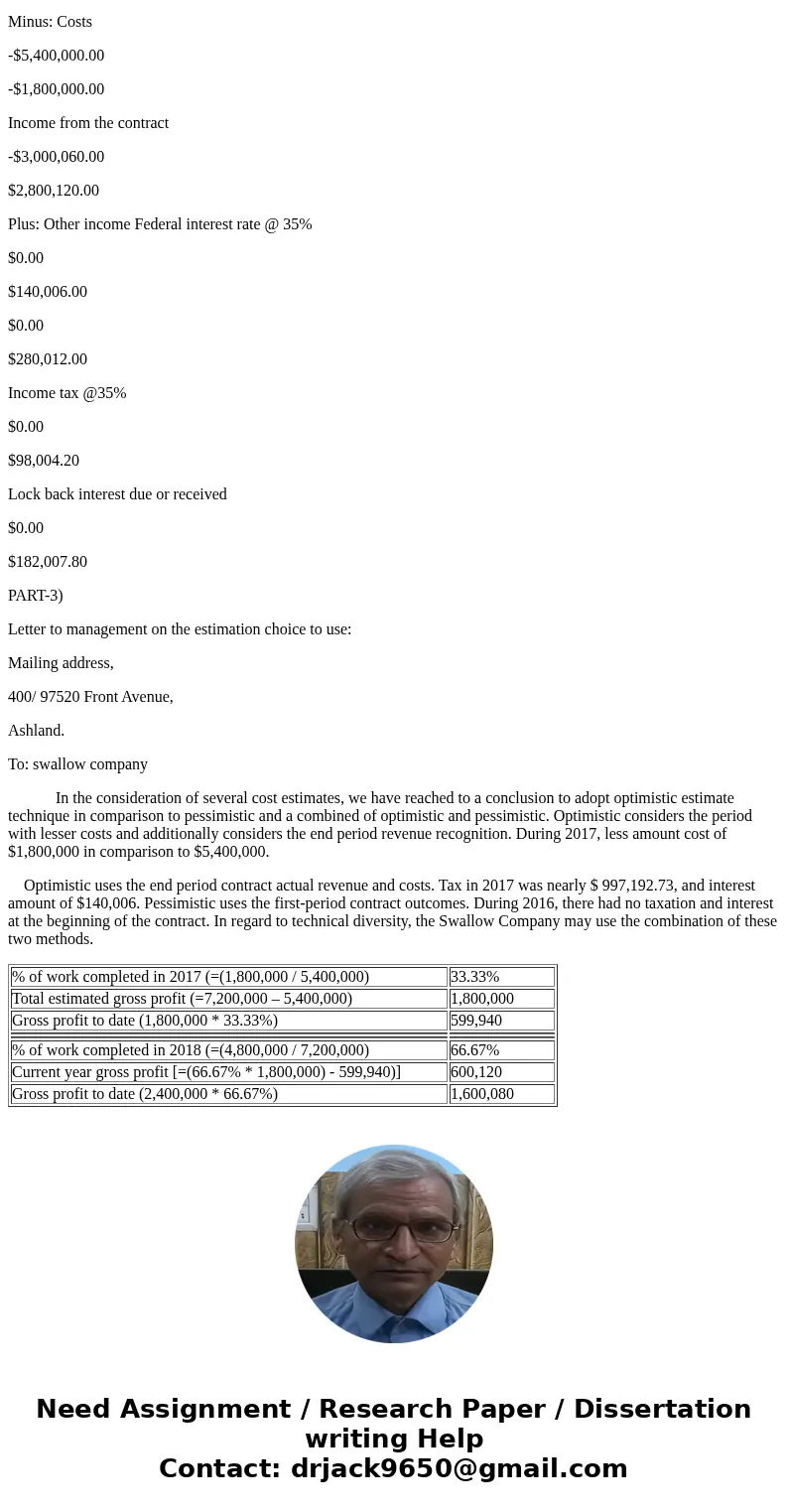 . L0.5, 6 Swallow Company is a large real estate construction company that has made a Subchapter S election. The company reports its income using the percentag  . L0.5, 6 Swallow Company is a large real estate construction company that has made a Subchapter S election. The company reports its income using the percentag