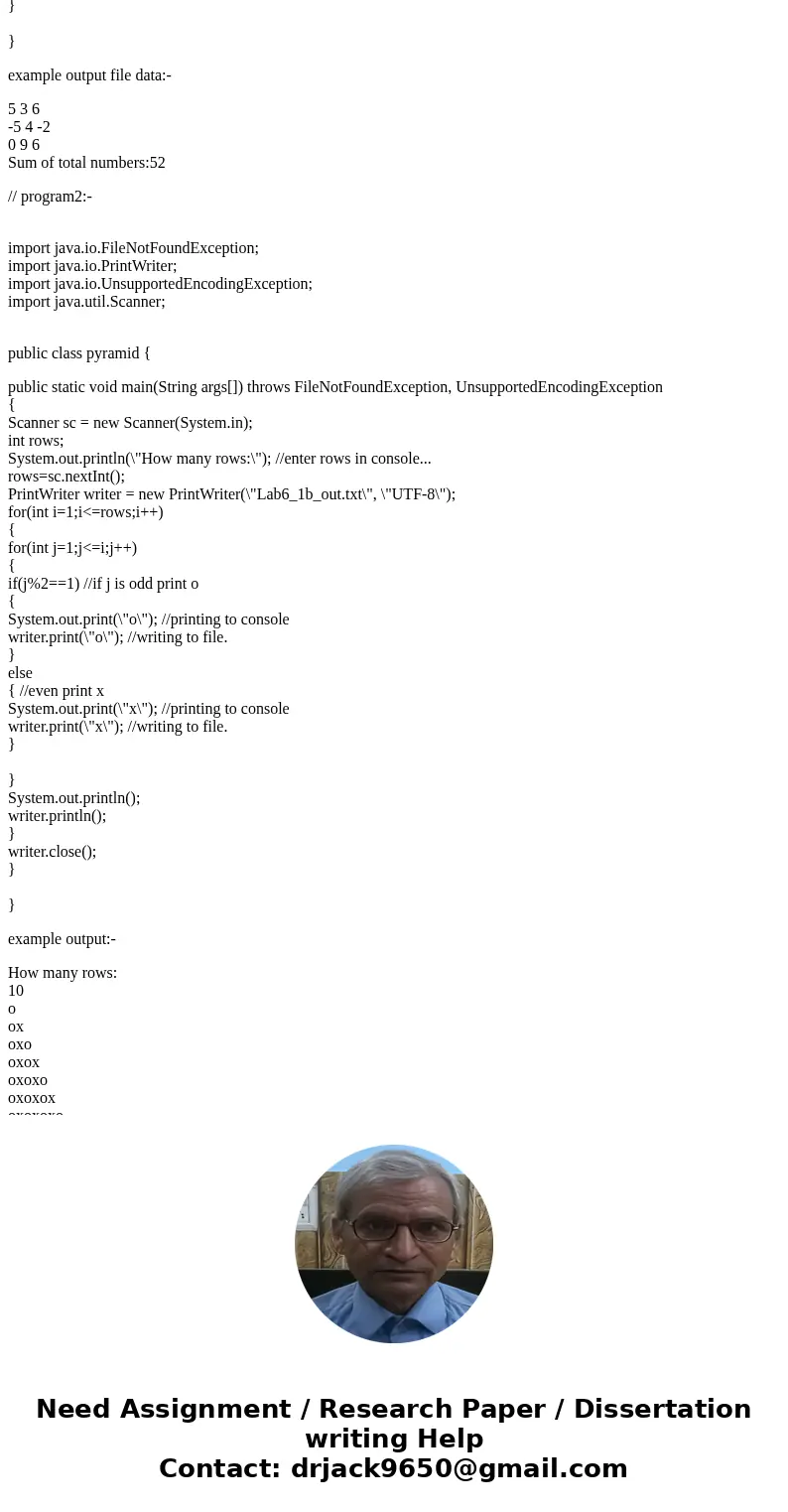 Lab 6_1a: Create an input file Lab6_1a.txt as follows. 3 4 5 3 6 -5 4 -2 0 9 6 -5 3 -1 The first number represents how many rows we want to read and the second  Lab 6_1a: Create an input file Lab6_1a.txt as follows. 3 4 5 3 6 -5 4 -2 0 9 6 -5 3 -1 The first number represents how many rows we want to read and the second