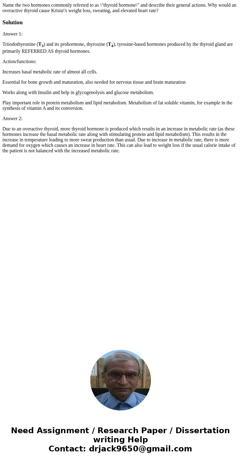 Name the two hormones commonly referred to as \  Name the two hormones commonly referred to as \