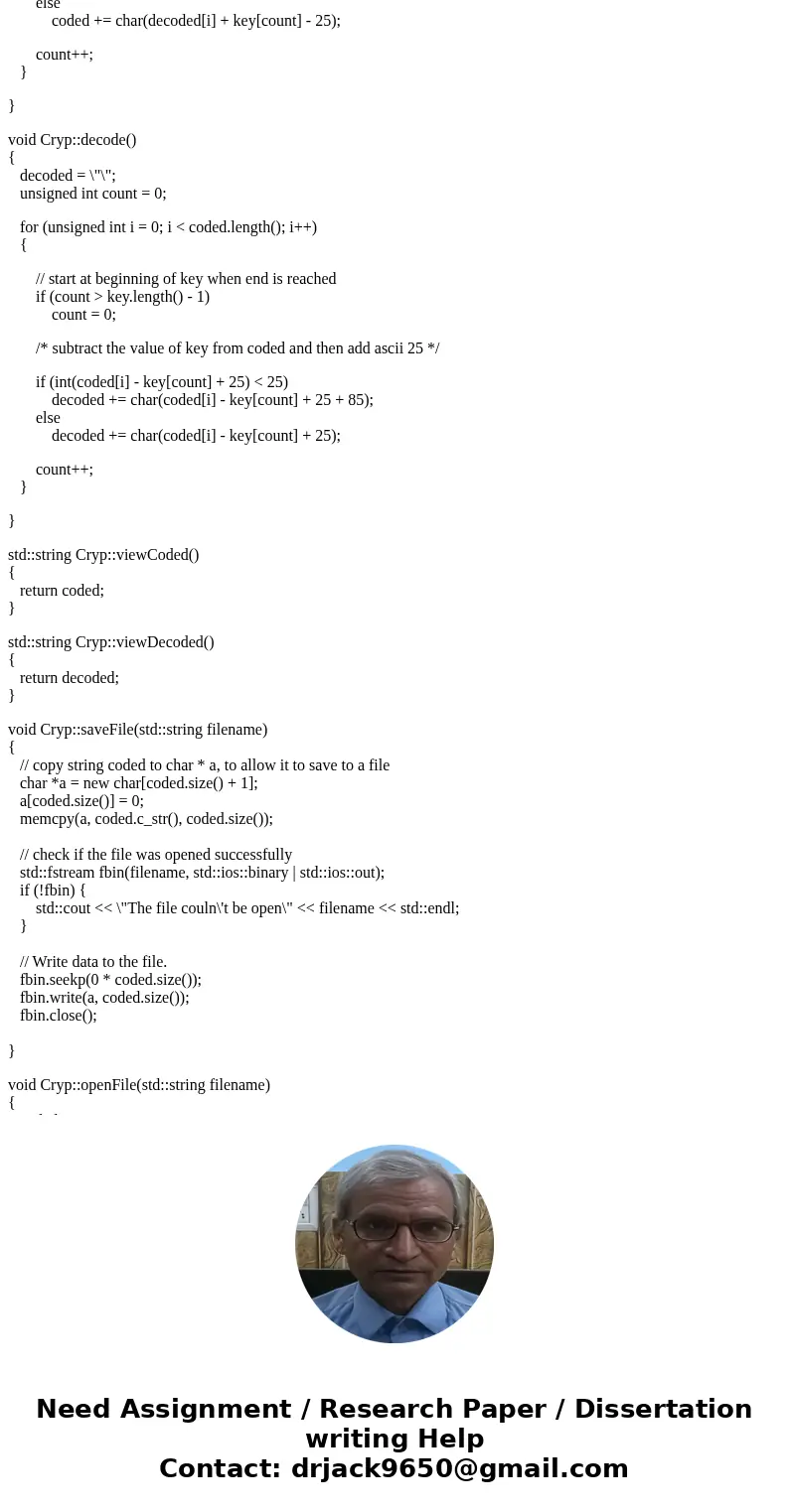 PROGRAM DESCRIPTION: The purpose of this programming project is write a C++ program to implement a simple polyalphabetic cryptoeystem that incorporates topics   PROGRAM DESCRIPTION: The purpose of this programming project is write a C++ program to implement a simple polyalphabetic cryptoeystem that incorporates topics