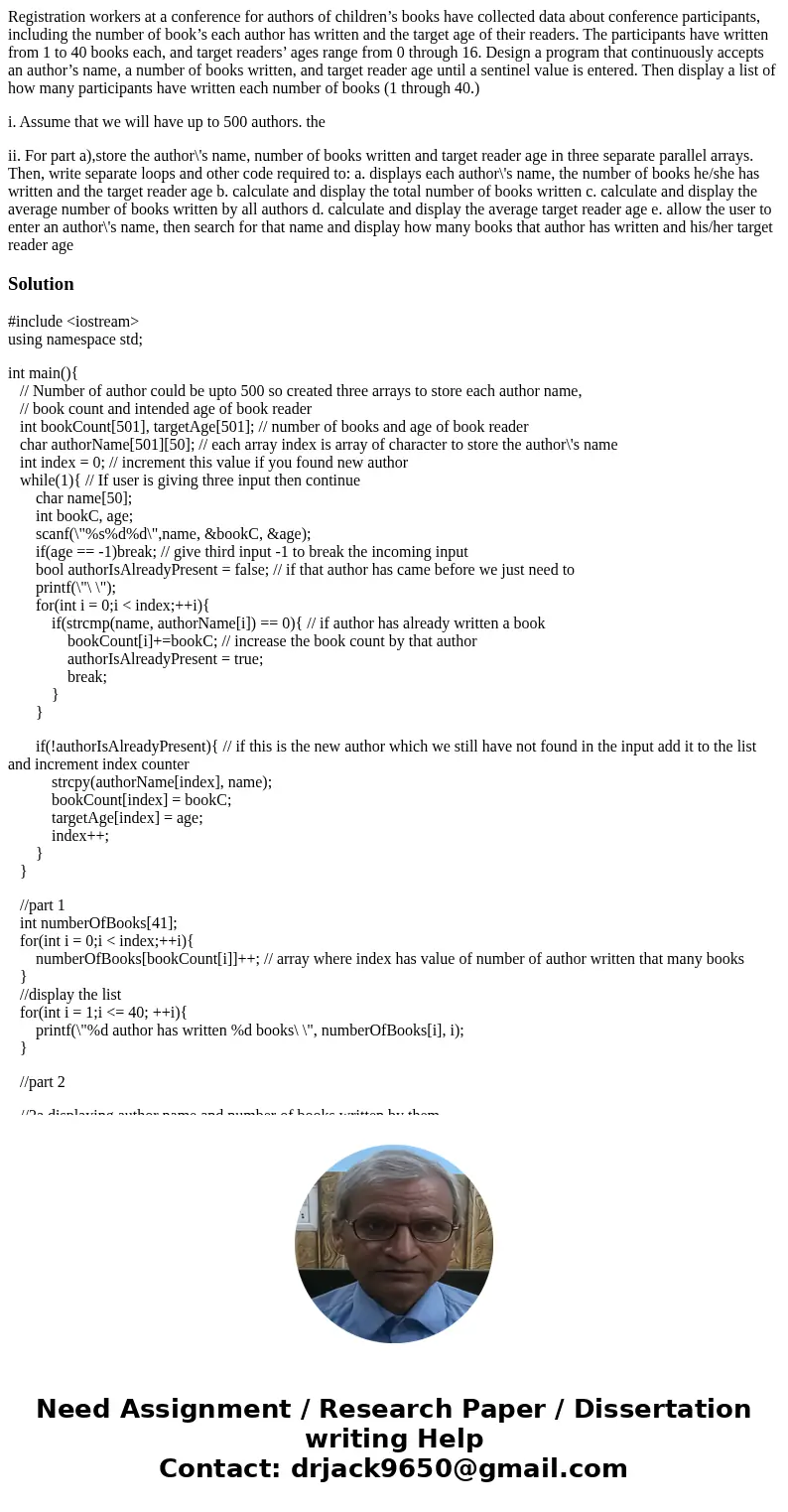 Registration workers at a conference for authors of children’s books have collected data about conference participants, including the number of book’s each auth Registration workers at a conference for authors of children’s books have collected data about conference participants, including the number of book’s each auth