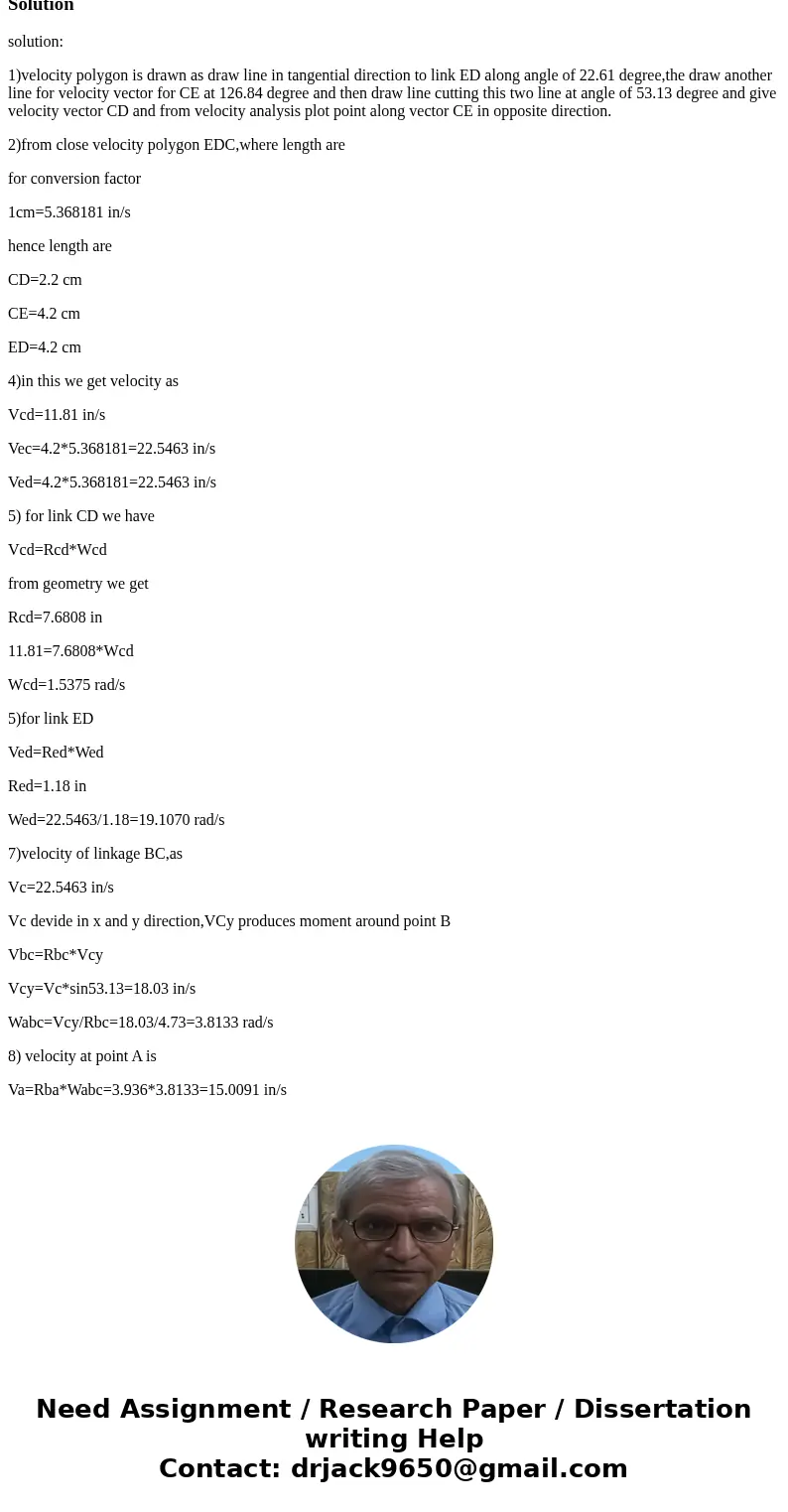 Using the method of relative velocity, determine the angular velocity of member CD in Figure 1 Using the method of instantaneous centers, determine (a) angular  Using the method of relative velocity, determine the angular velocity of member CD in Figure 1 Using the method of instantaneous centers, determine (a) angular