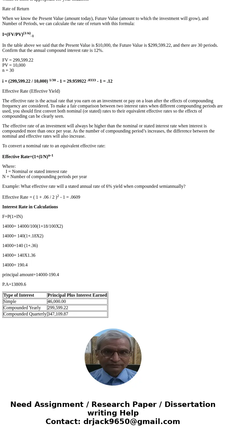 What is the principal amount if the principal plus interest at the end of 2 years is $14,000 for a simple interest rate of 18%per annum?SolutionInterest Interes What is the principal amount if the principal plus interest at the end of 2 years is $14,000 for a simple interest rate of 18%per annum?SolutionInterest Interes