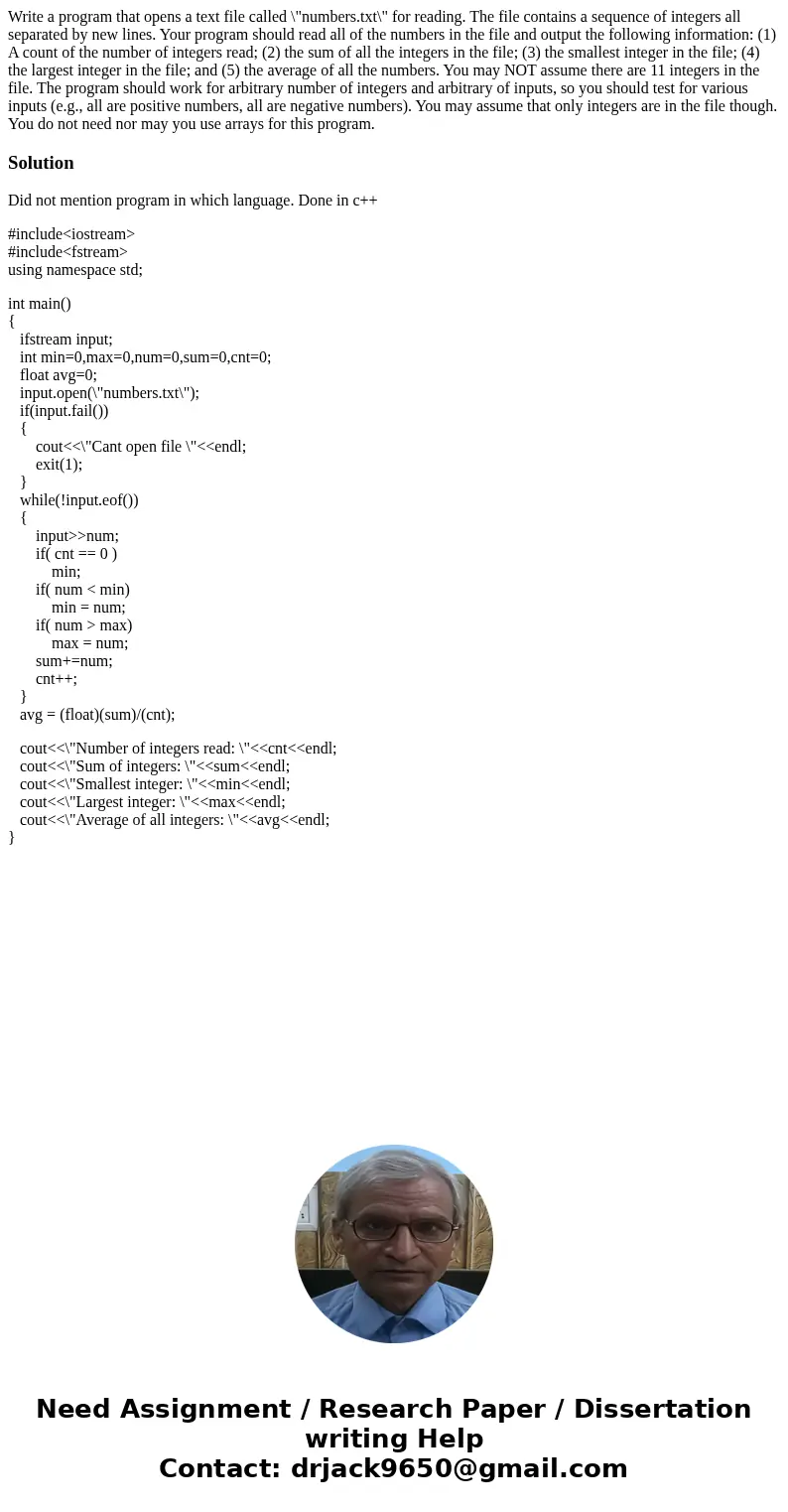 Write a program that opens a text file called \  Write a program that opens a text file called \