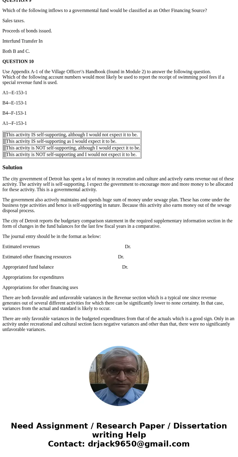 You will need the Village Officer\'s Handbook--Appendix A-1 as well as the financial statements for the year ended June 30, 2016 for the City of Detroit. Financ You will need the Village Officer\'s Handbook--Appendix A-1 as well as the financial statements for the year ended June 30, 2016 for the City of Detroit. Financ