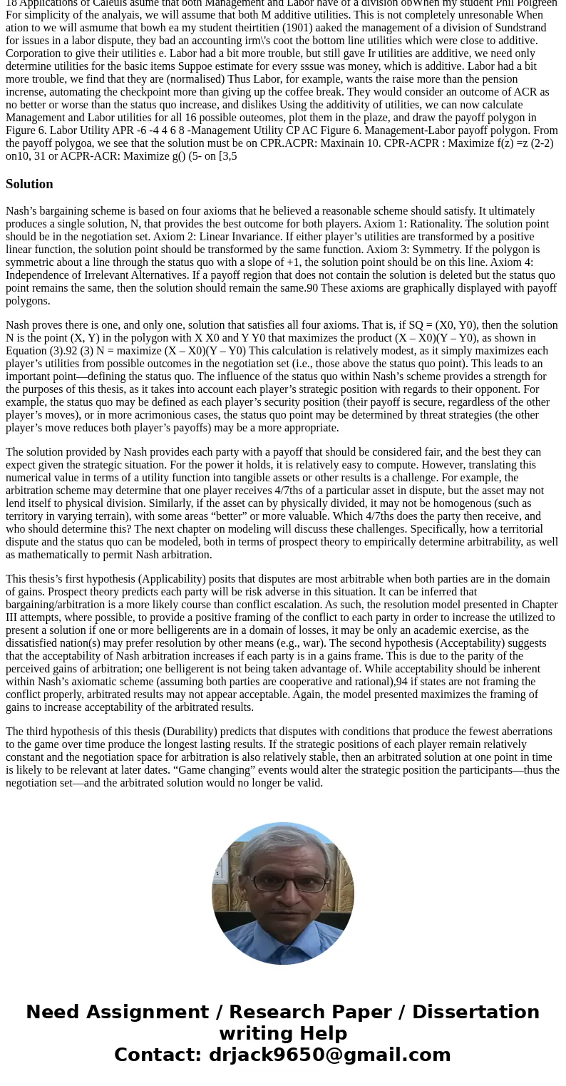 18 Applications of Caleuls asume that both Management and Labor have of a division obWhen my student Phil Polgreen For simplicity of the analyais, we will assu  18 Applications of Caleuls asume that both Management and Labor have of a division obWhen my student Phil Polgreen For simplicity of the analyais, we will assu