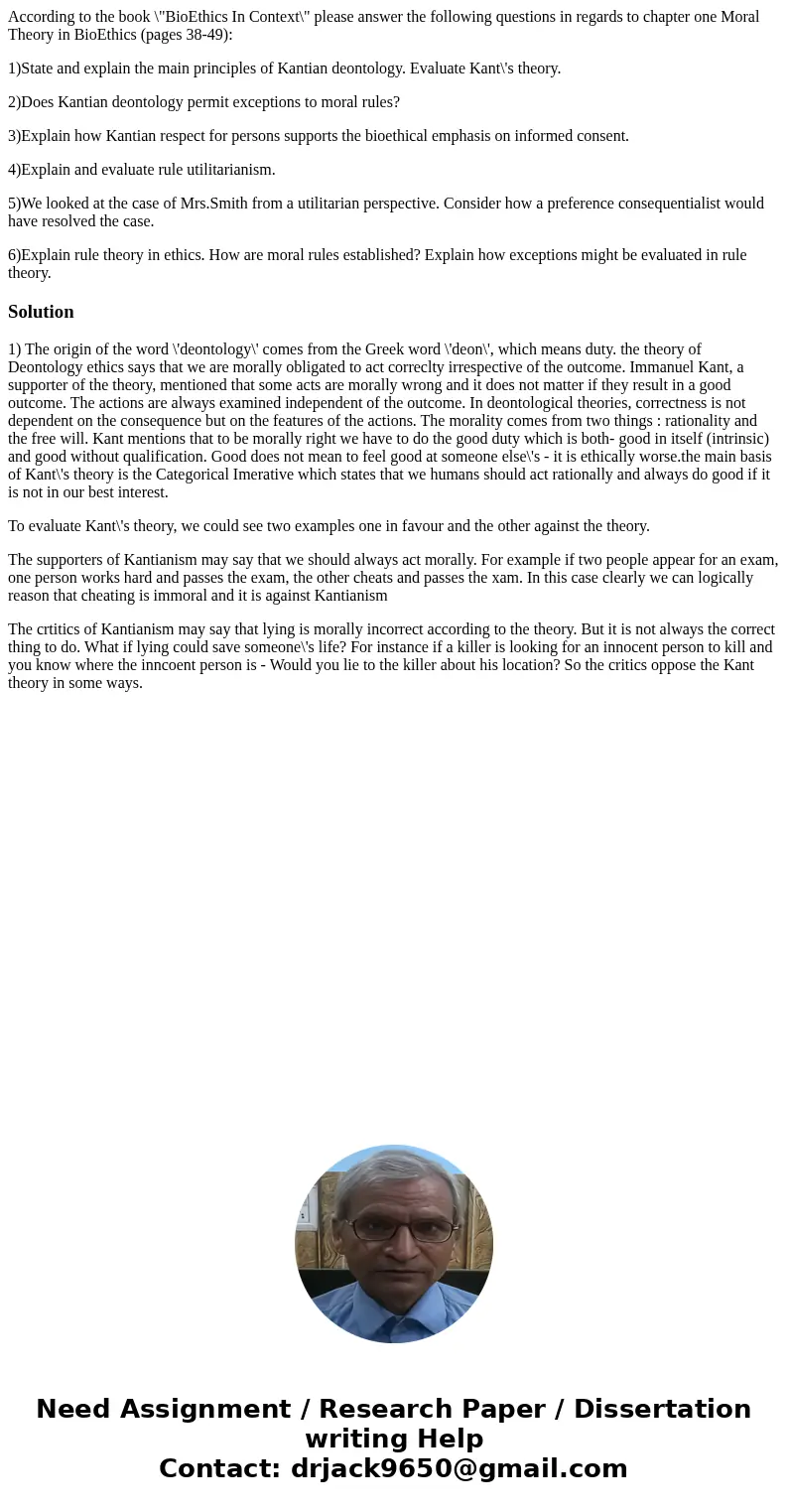 According to the book \ According to the book \