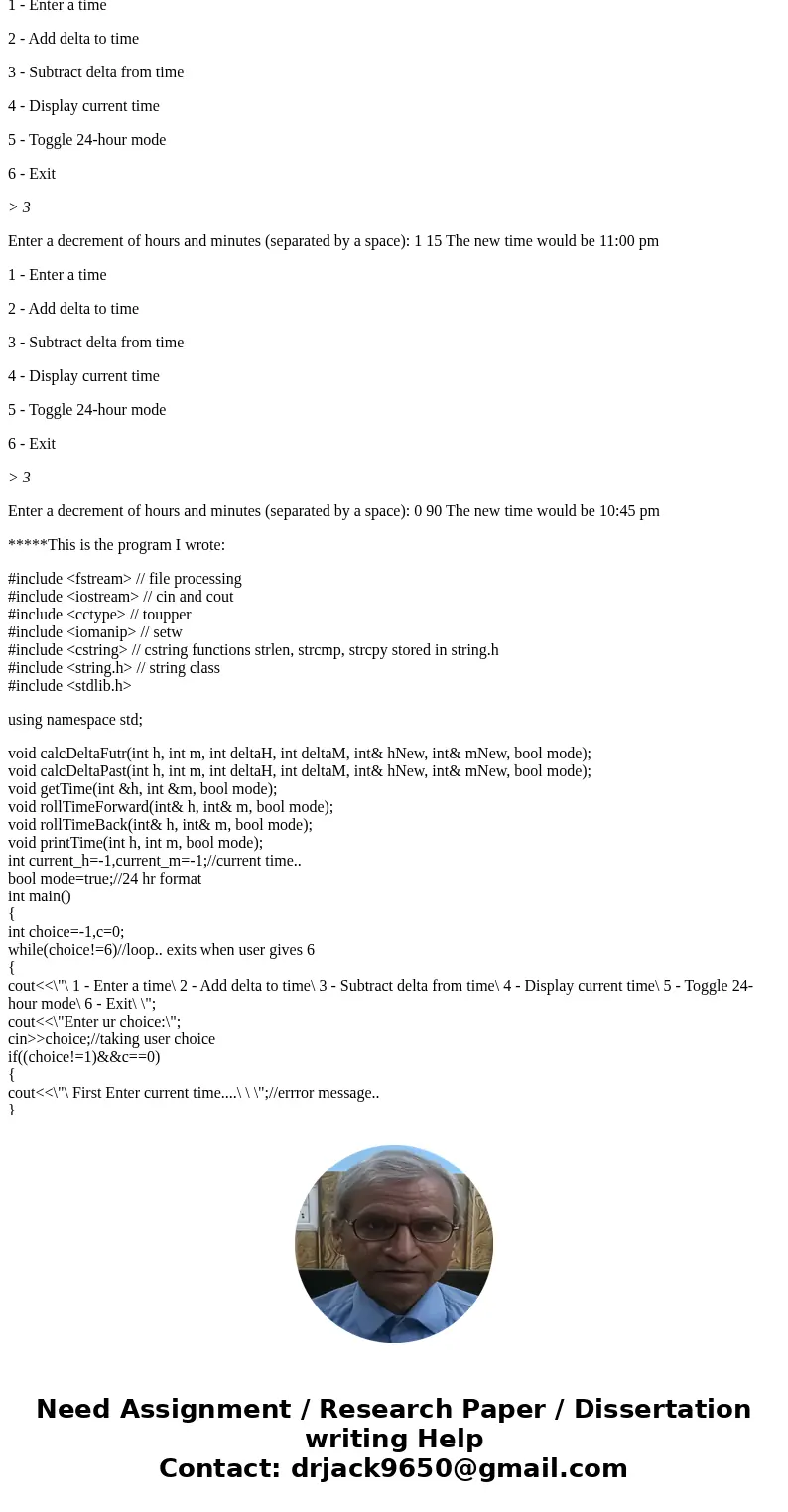 C++ program help! Can\'t find what\'s wrong with my program. The sample output is below and the program I wrote is below that. The program is good but if you en C++ program help! Can\'t find what\'s wrong with my program. The sample output is below and the program I wrote is below that. The program is good but if you en