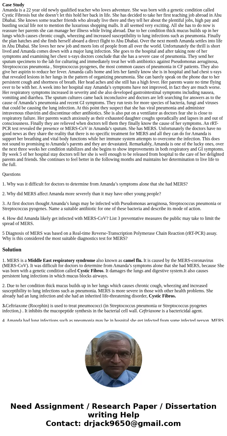 Case Study Amanda is a 22 year old newly qualified teacher who loves adventure. She was born with a genetic condition called Cystic Fibrosis but she doesn’t let Case Study Amanda is a 22 year old newly qualified teacher who loves adventure. She was born with a genetic condition called Cystic Fibrosis but she doesn’t let
