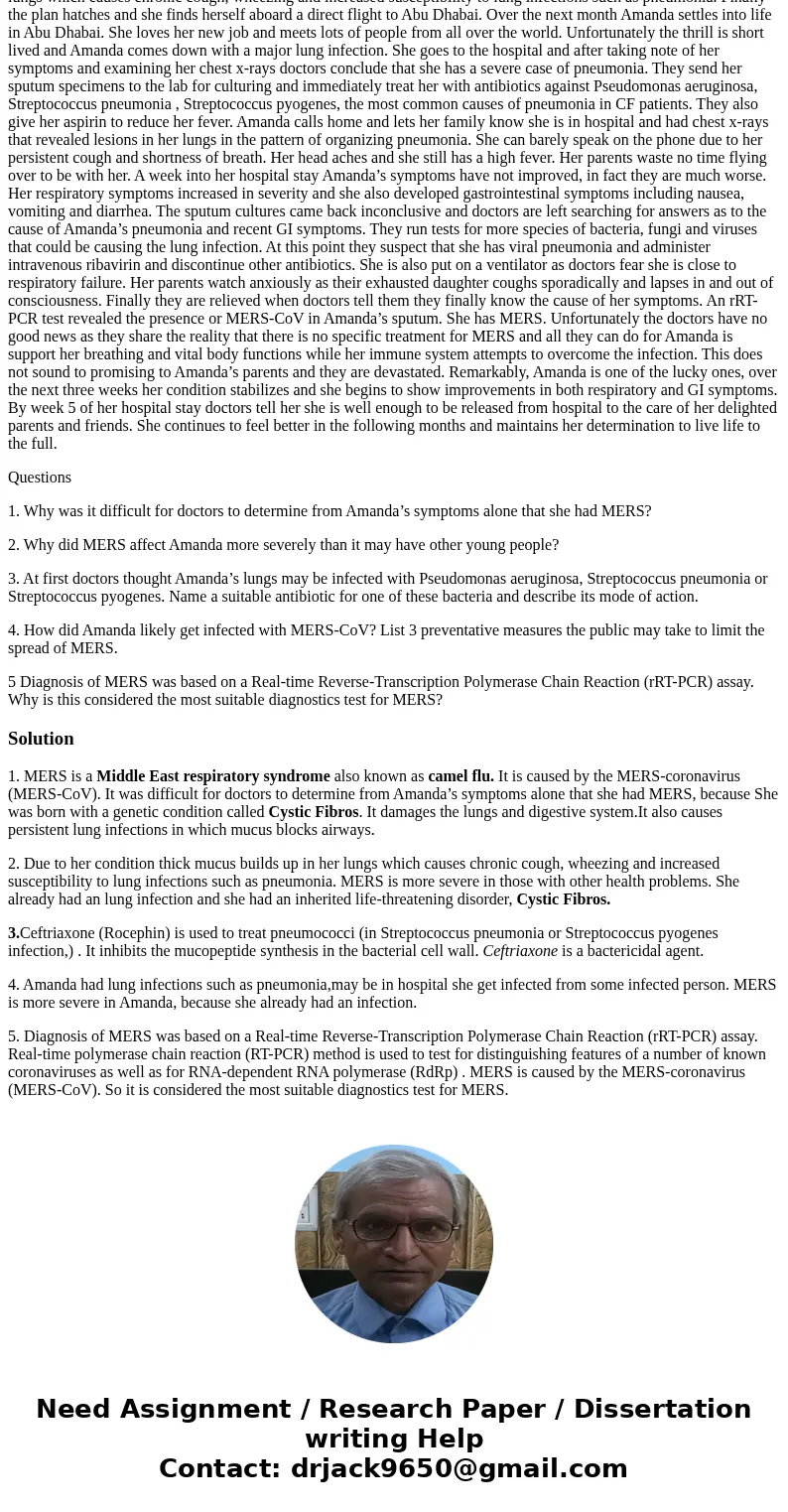 Case Study Amanda is a 22 year old newly qualified teacher who loves adventure. She was born with a genetic condition called Cystic Fibrosis but she doesn’t let Case Study Amanda is a 22 year old newly qualified teacher who loves adventure. She was born with a genetic condition called Cystic Fibrosis but she doesn’t let