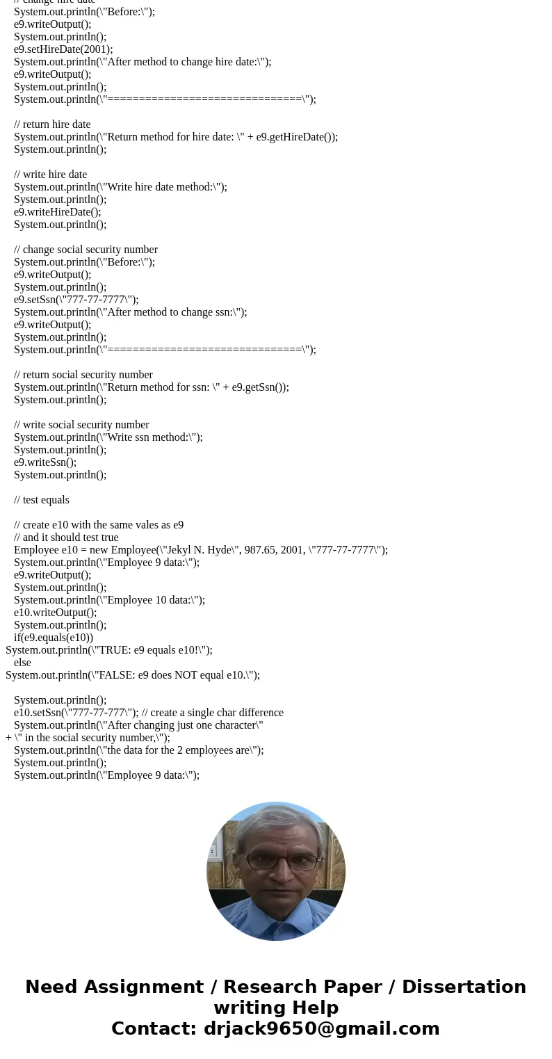 define a class name Employee whose objects are records for employee. Derive this class from the class person given in the listing 8.1. An employee record inheri define a class name Employee whose objects are records for employee. Derive this class from the class person given in the listing 8.1. An employee record inheri