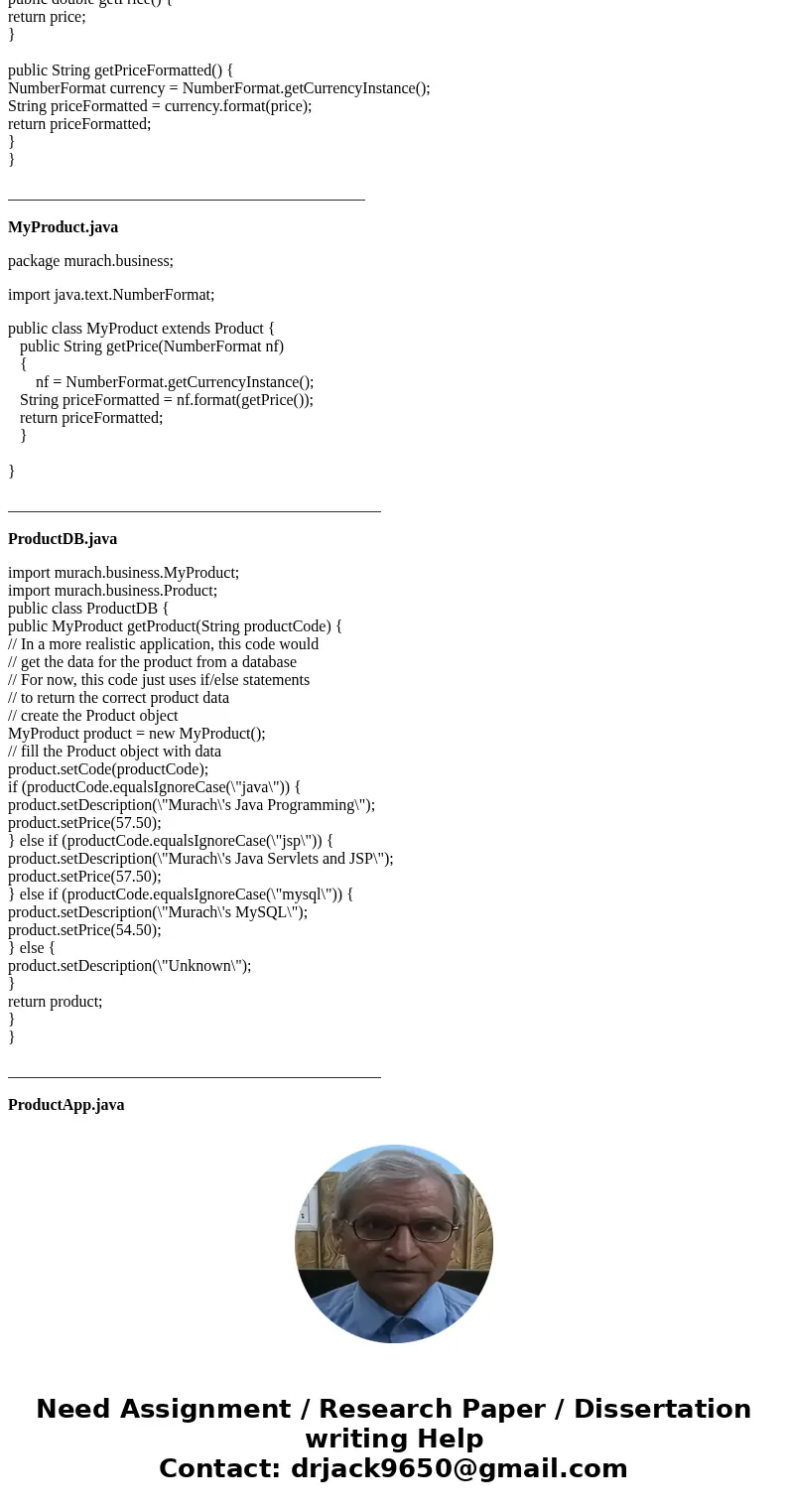 Exercise 11-4 Inherit the Product class In this exercise, you’ll modify a version of the Product application so it adds a class named MyProduct that extends the Exercise 11-4 Inherit the Product class In this exercise, you’ll modify a version of the Product application so it adds a class named MyProduct that extends the
