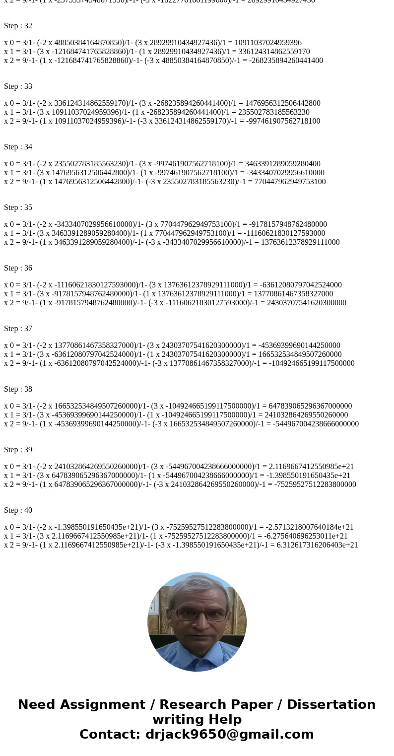 Given the system of equations: x-1 - 2_2 + 3x_3 = 3 3x_1 + x_2 + x_3 = 3 x_1 - 3x_2 - x_3 = 9 Solve variables using Gauss-Seidel method. Show equations used fo  Given the system of equations: x-1 - 2_2 + 3x_3 = 3 3x_1 + x_2 + x_3 = 3 x_1 - 3x_2 - x_3 = 9 Solve variables using Gauss-Seidel method. Show equations used fo