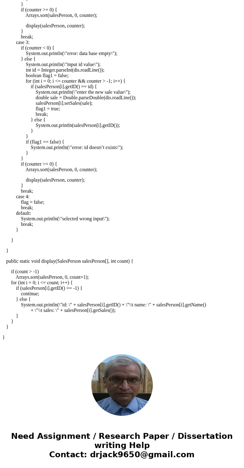 Hi I am struggling with the code for exercise 5 on chapter 9 of the book Java Programming 8th edition. I need a little help setting up the add, delete, and erro Hi I am struggling with the code for exercise 5 on chapter 9 of the book Java Programming 8th edition. I need a little help setting up the add, delete, and erro