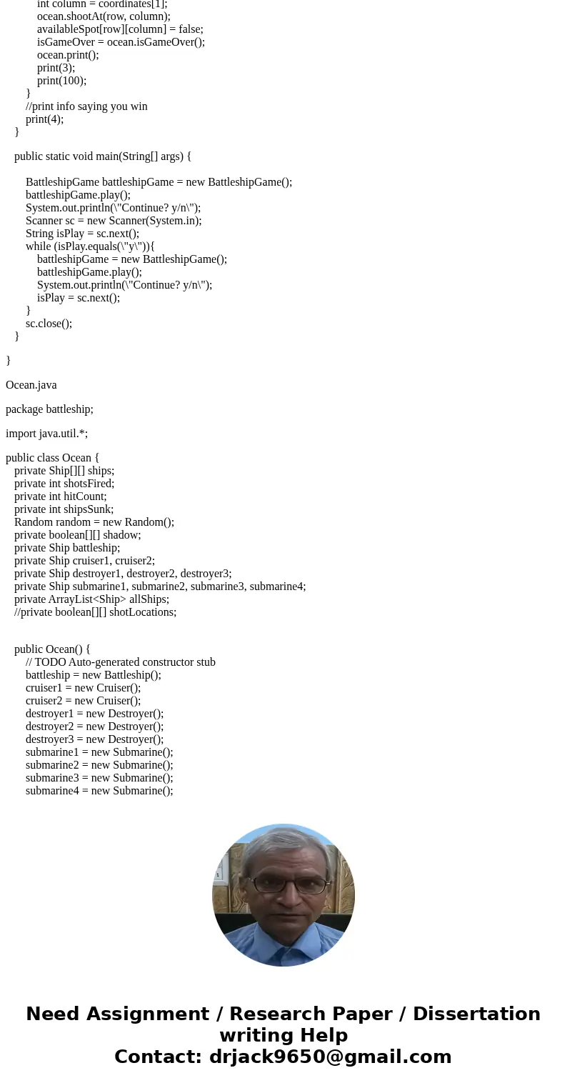 i have a runable code below that works with just guessing where the ships are. i need help editing this code to be able to have a player play against computer a i have a runable code below that works with just guessing where the ships are. i need help editing this code to be able to have a player play against computer a