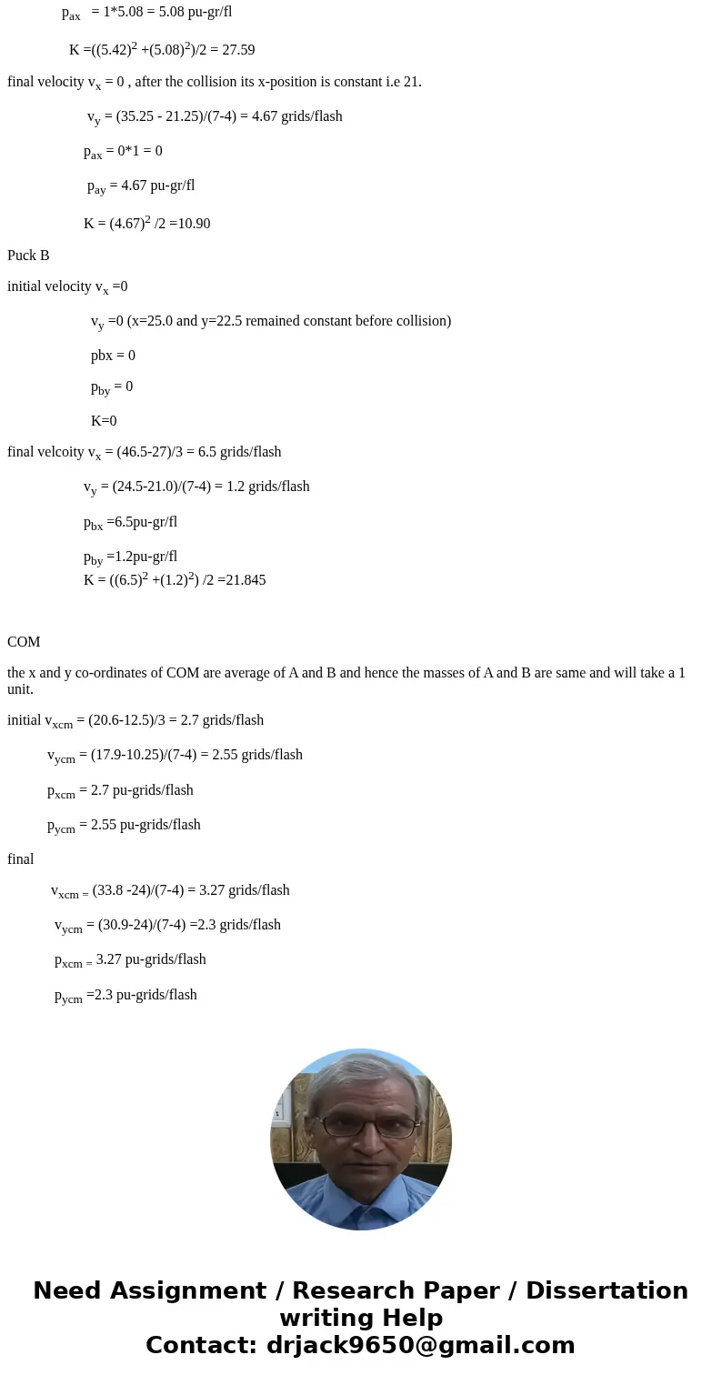 I\'m confused how to do the calculations for table 2 for the initial and final. Conservation of Momentum Experiment ANALYSIS Identify each of the images on the