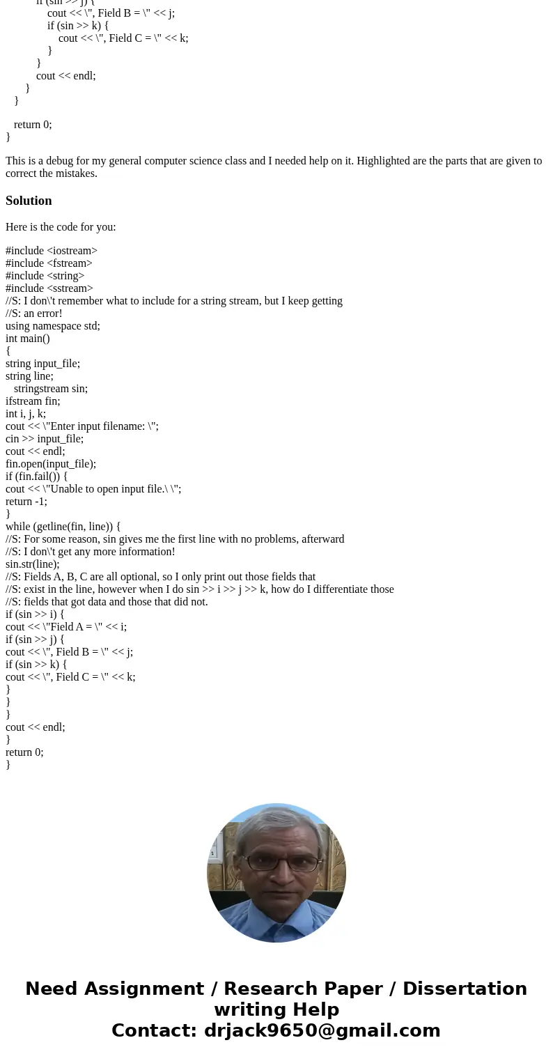 #include <iostream> #include <fstream> #include <string> //S: I don\'t remember what to include for a string stream, but I keep getting //S: a