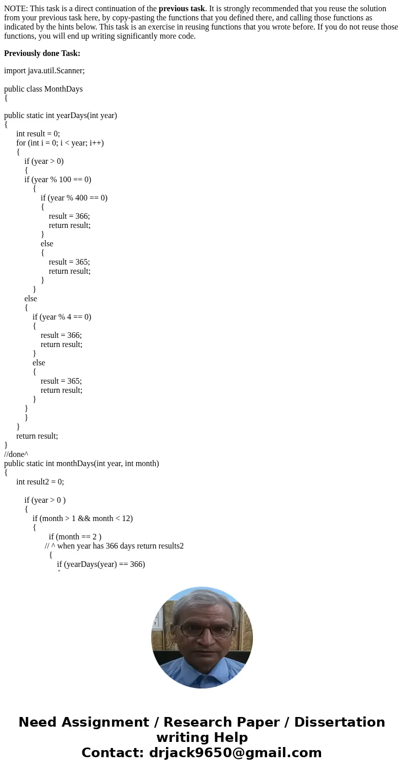NOTE: This task is a direct continuation of the previous task. It is strongly recommended that you reuse the solution from your previous task here, by copy-past NOTE: This task is a direct continuation of the previous task. It is strongly recommended that you reuse the solution from your previous task here, by copy-past