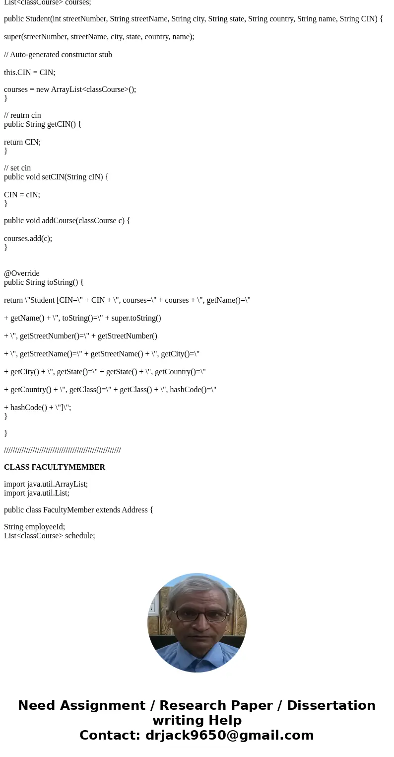 please help with java questions JAVA CODE please check my code and help my questions CLASS ADDRESS public class Address{ private int streetNumber; private Strin please help with java questions JAVA CODE please check my code and help my questions CLASS ADDRESS public class Address{ private int streetNumber; private Strin