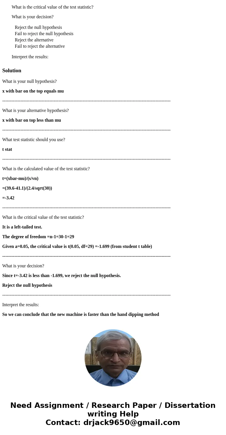 The owner of Weber Chocolates is considering a new machine to create their signature chocolate covered cherry. The present method, hand dipping each cherry take The owner of Weber Chocolates is considering a new machine to create their signature chocolate covered cherry. The present method, hand dipping each cherry take