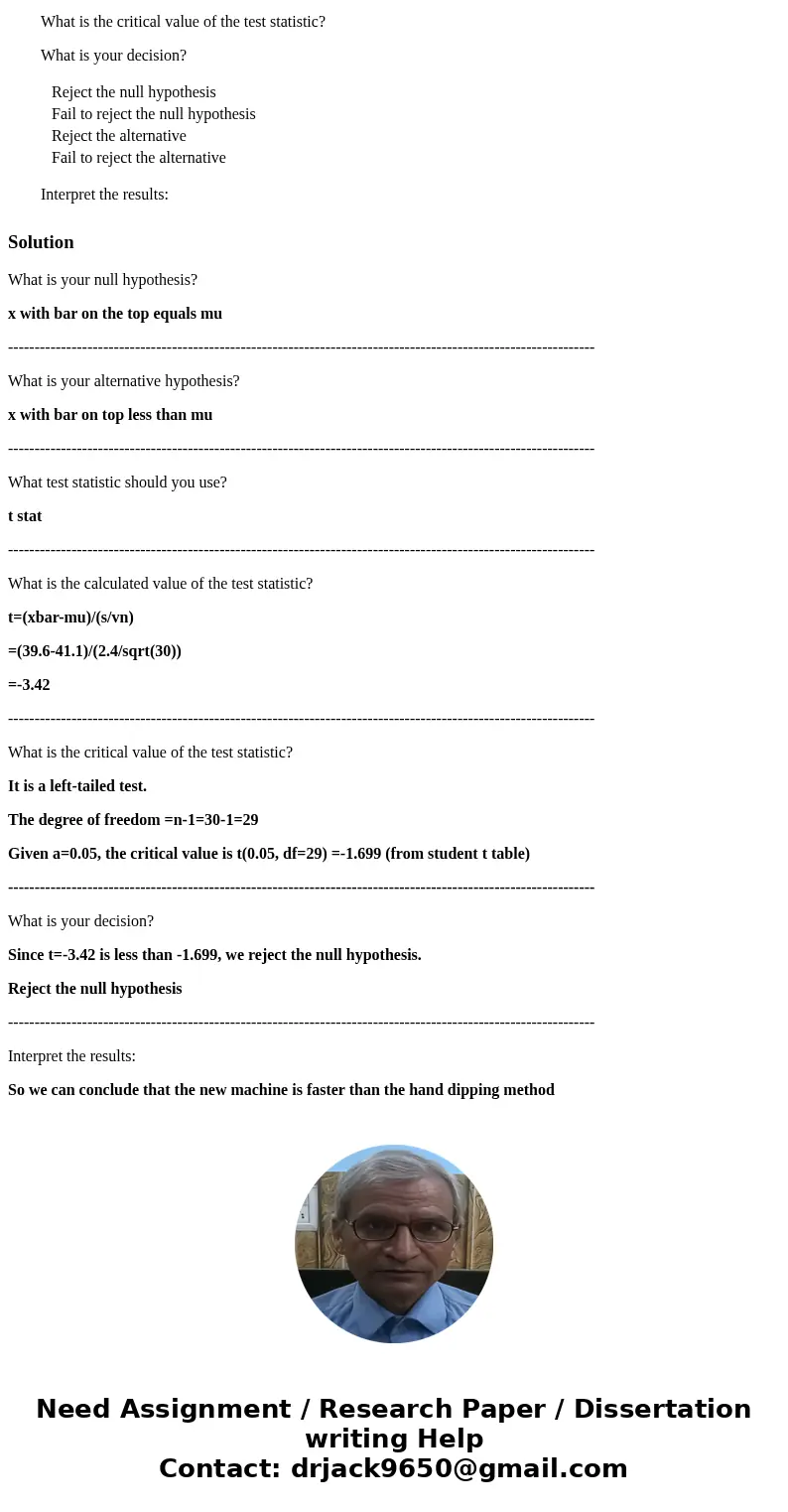 The owner of Weber Chocolates is considering a new machine to create their signature chocolate covered cherry. The present method, hand dipping each cherry take The owner of Weber Chocolates is considering a new machine to create their signature chocolate covered cherry. The present method, hand dipping each cherry take