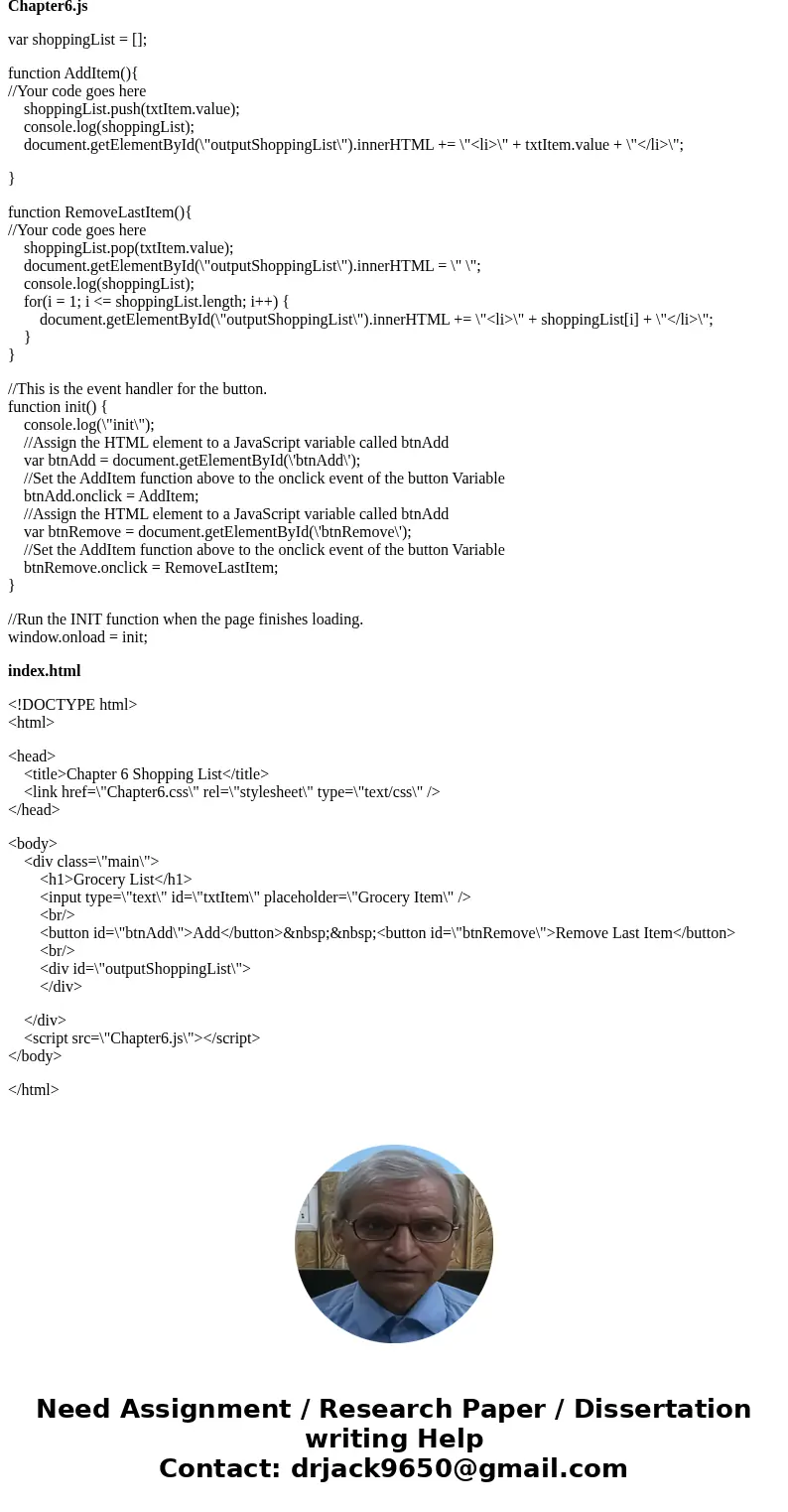 This week we will be building a simple Shopping List. Use the template files included to write your JavaScript. When you click on the Add button, it should add  This week we will be building a simple Shopping List. Use the template files included to write your JavaScript. When you click on the Add button, it should add