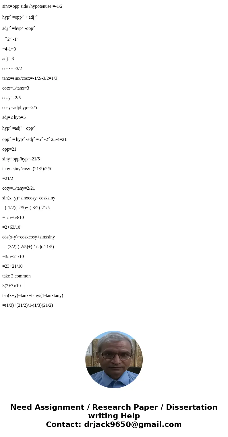 Use the trigonometric identities to find sin x, tan x, and cot(-x), given cos x = 5/4 and x in quadrant IV. Given tan x = - 5/4. where pi/2 SolutionSolution: g  Use the trigonometric identities to find sin x, tan x, and cot(-x), given cos x = 5/4 and x in quadrant IV. Given tan x = - 5/4. where pi/2 SolutionSolution: g