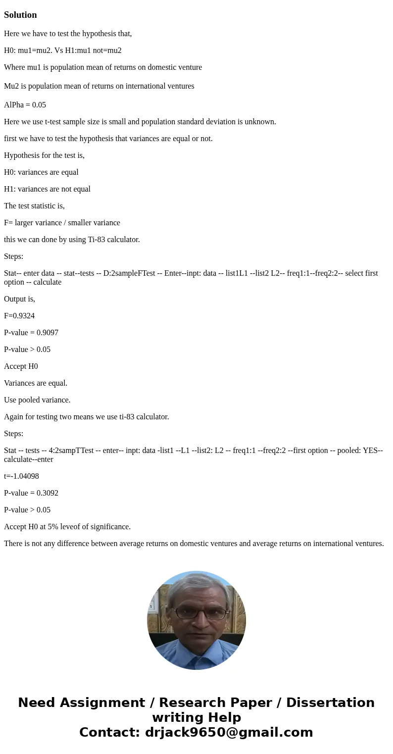 Using 95% significance level Recent studies indicate that in order to be globally competitive, firms must form global strategic partnerships. An investment bank Using 95% significance level Recent studies indicate that in order to be globally competitive, firms must form global strategic partnerships. An investment bank