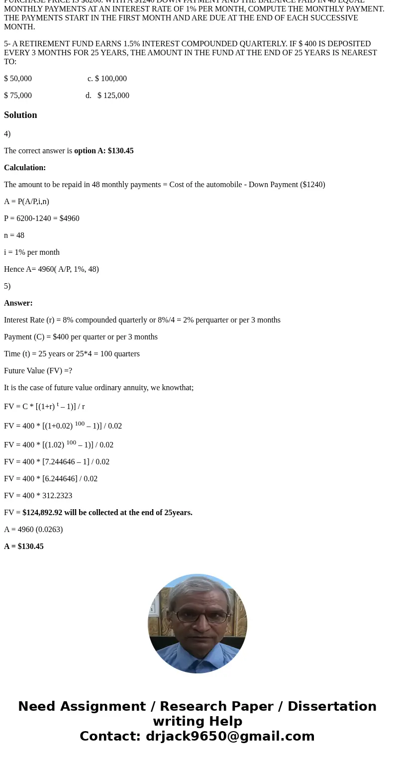 1- IF $100 IS DEPOSITED AT THE END OF EACH MONTH IN A SAVINGS ACCOUNT THAT PAYS 1% INTEREST PER MONTH STARTING ONE MONTH FROM NOW, HOW MUCH MONEY WILL BE IN THE 1- IF $100 IS DEPOSITED AT THE END OF EACH MONTH IN A SAVINGS ACCOUNT THAT PAYS 1% INTEREST PER MONTH STARTING ONE MONTH FROM NOW, HOW MUCH MONEY WILL BE IN THE