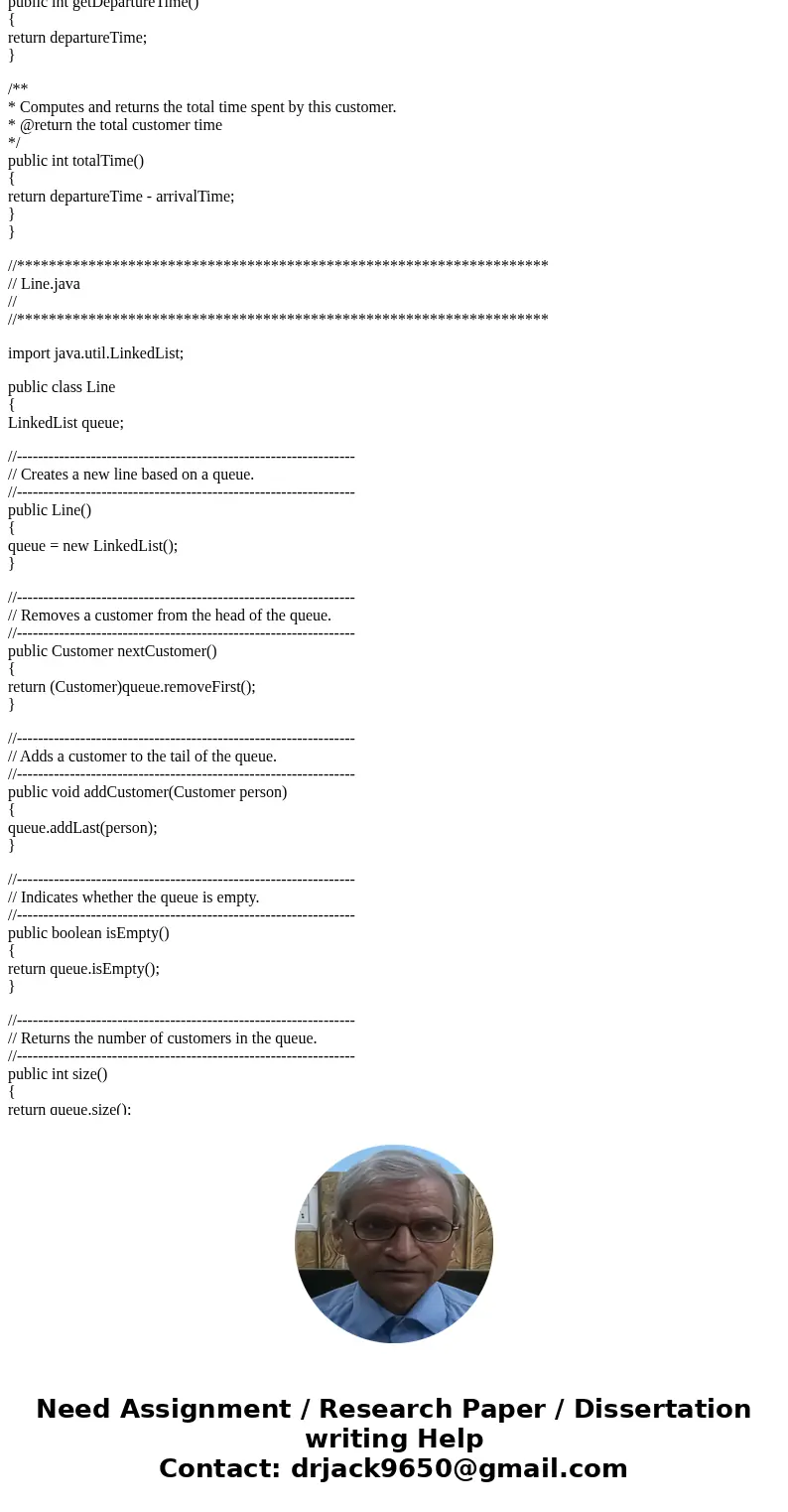 (1)Using Queue: Ticket Counter Simulation (2 points) Our simulated ticket counter will use the following assumptions: . There is only one line and it is first c
