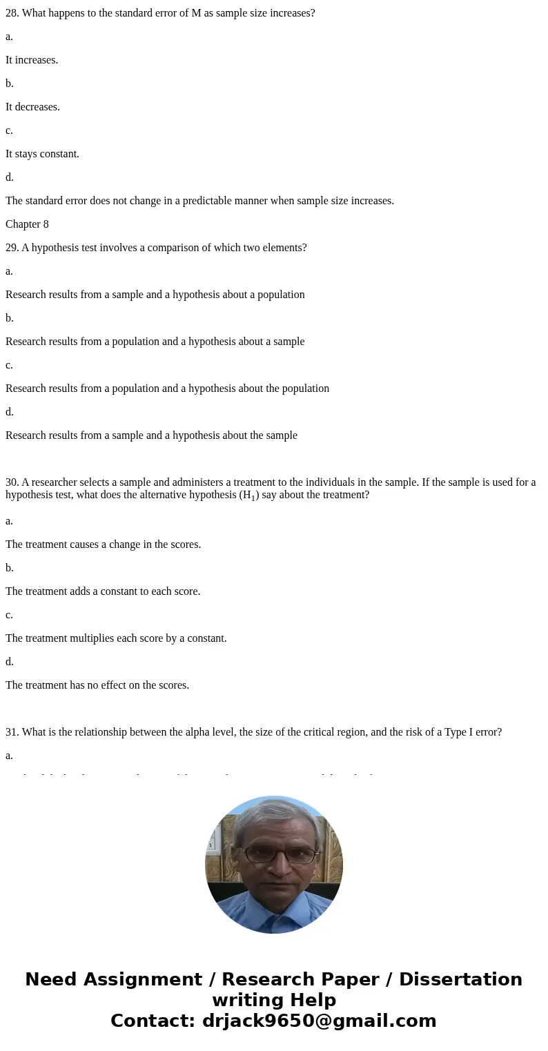 21. A class consists of 10 males and 30 females. If one student is randomly selected from the class, what is the probability of selecting a male? a. 10/30 b. 10 21. A class consists of 10 males and 30 females. If one student is randomly selected from the class, what is the probability of selecting a male? a. 10/30 b. 10