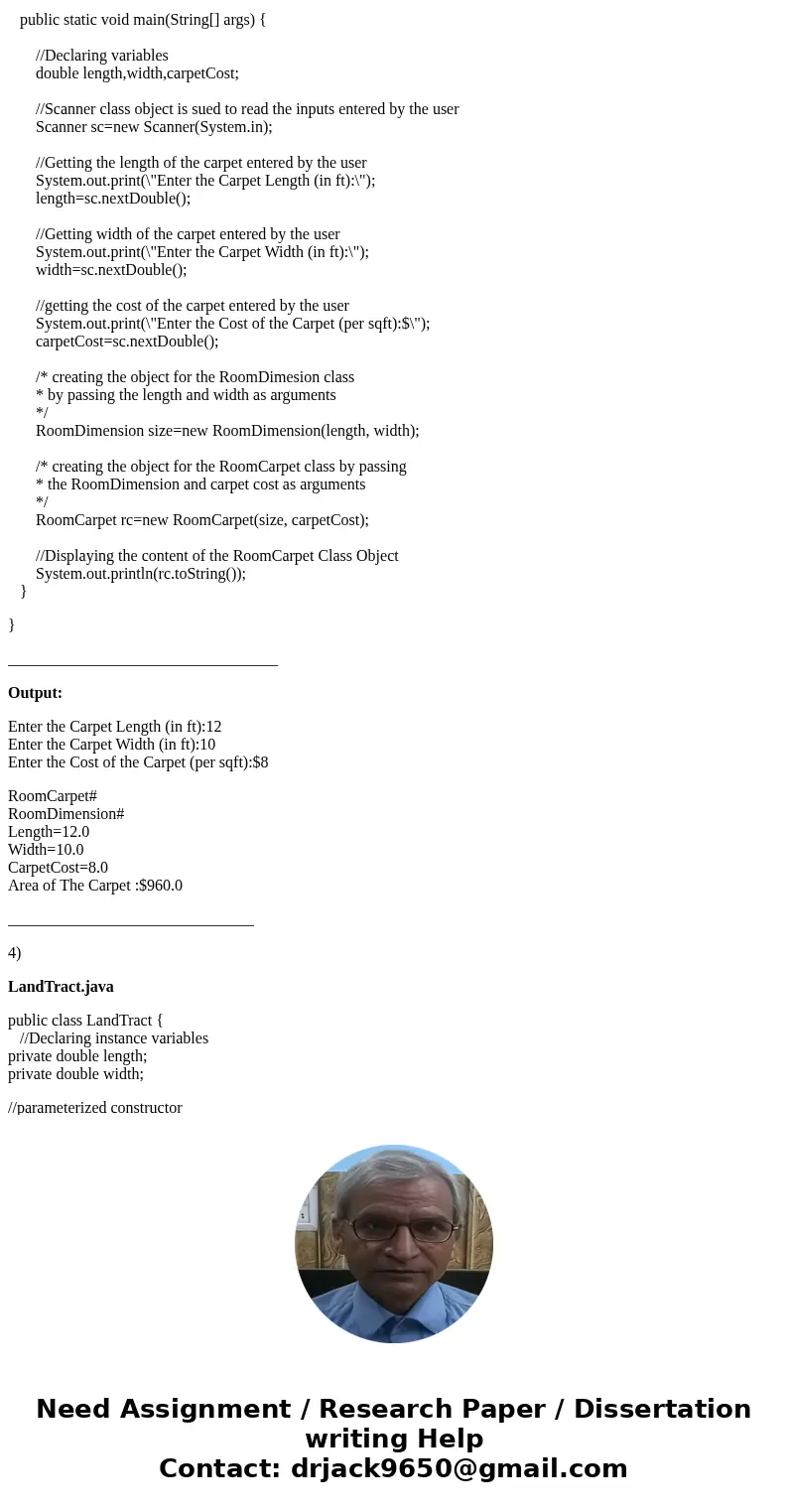 3. Carpet Calculator The Westfield Carpet Company has asked you to write an application that calculates the price of carpeting for rectangular rooms. To calcula 3. Carpet Calculator The Westfield Carpet Company has asked you to write an application that calculates the price of carpeting for rectangular rooms. To calcula