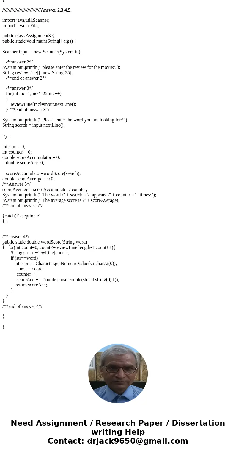 And here is the JGRASP Java code for part 1 import java.util.Scanner; import java.io.File; public class Assignment3 { public static void main(String[] args) { S