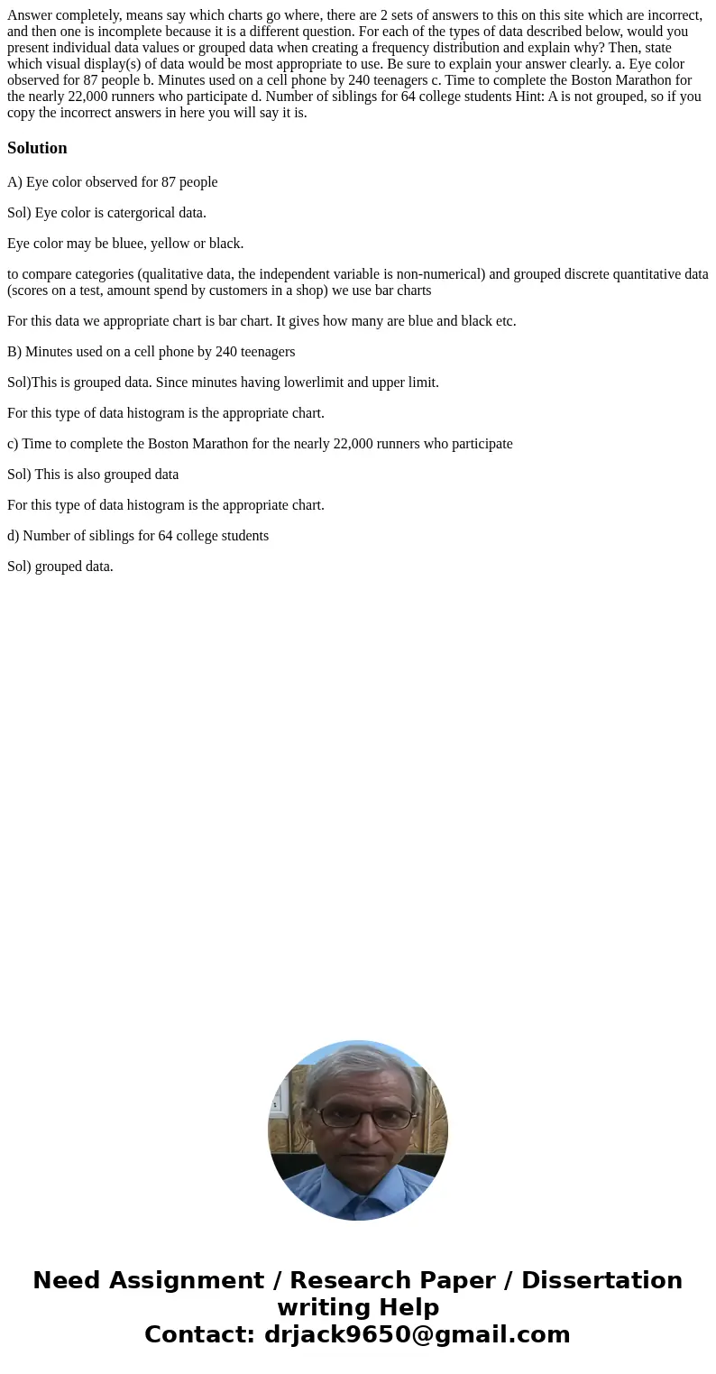 Answer completely, means say which charts go where, there are 2 sets of answers to this on this site which are incorrect, and then one is incomplete because it  Answer completely, means say which charts go where, there are 2 sets of answers to this on this site which are incorrect, and then one is incomplete because it