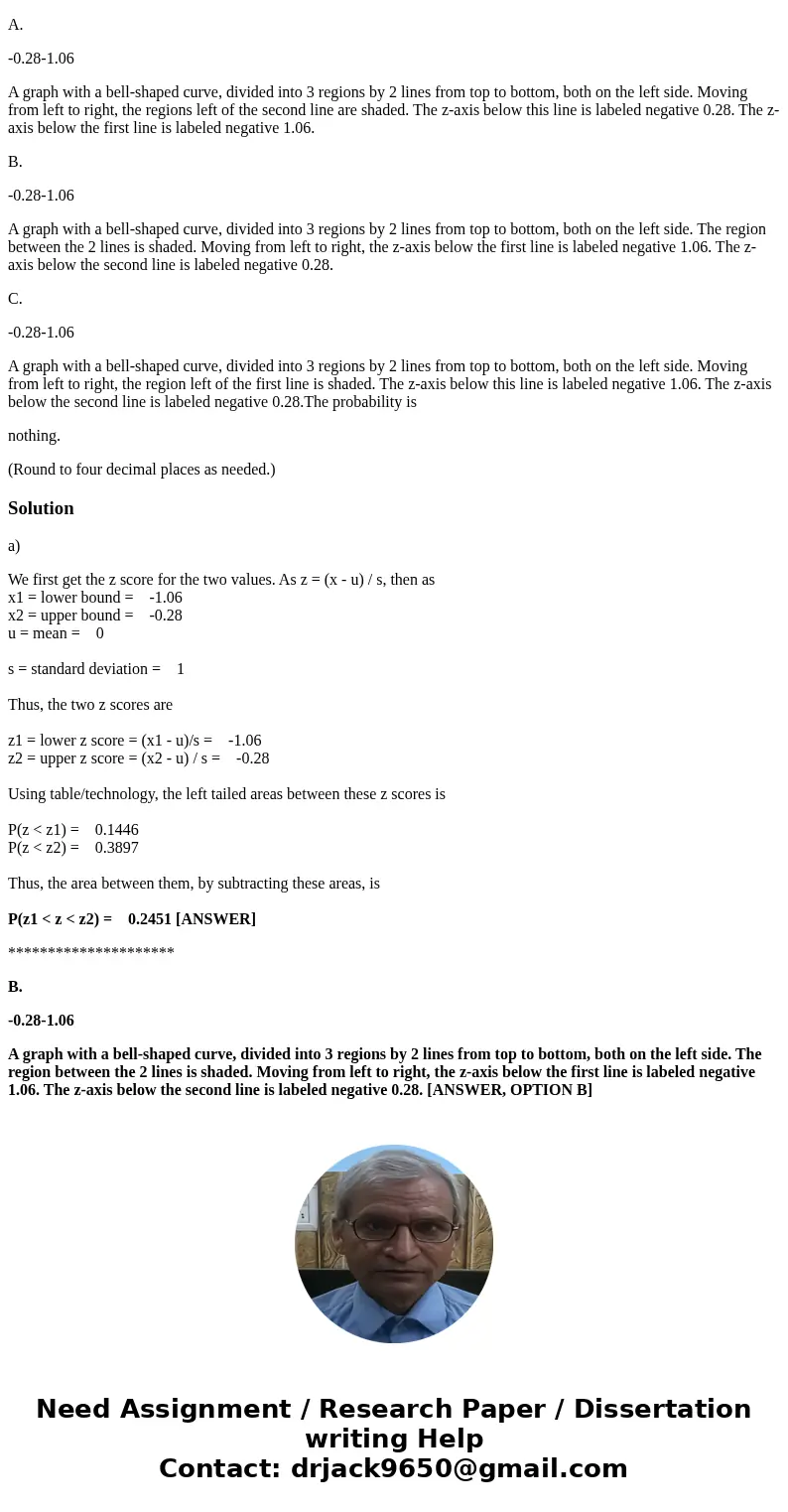 Assume the readings on thermometers are normally distributed with a mean of 0degrees°C and a standard deviation of 1.00degrees°C. Find the probability that a ra Assume the readings on thermometers are normally distributed with a mean of 0degrees°C and a standard deviation of 1.00degrees°C. Find the probability that a ra