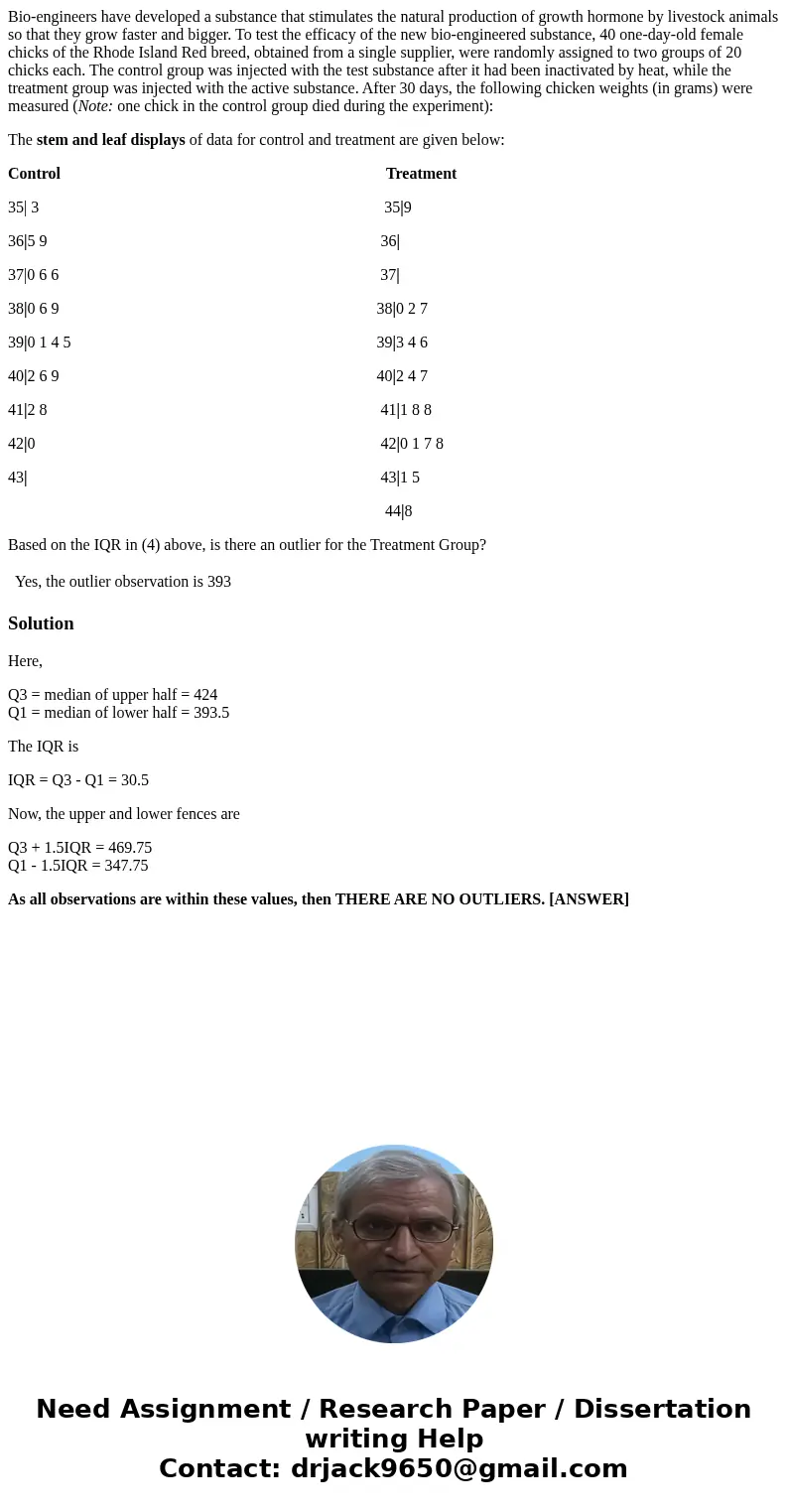 Bio-engineers have developed a substance that stimulates the natural production of growth hormone by livestock animals so that they grow faster and bigger. To t Bio-engineers have developed a substance that stimulates the natural production of growth hormone by livestock animals so that they grow faster and bigger. To t