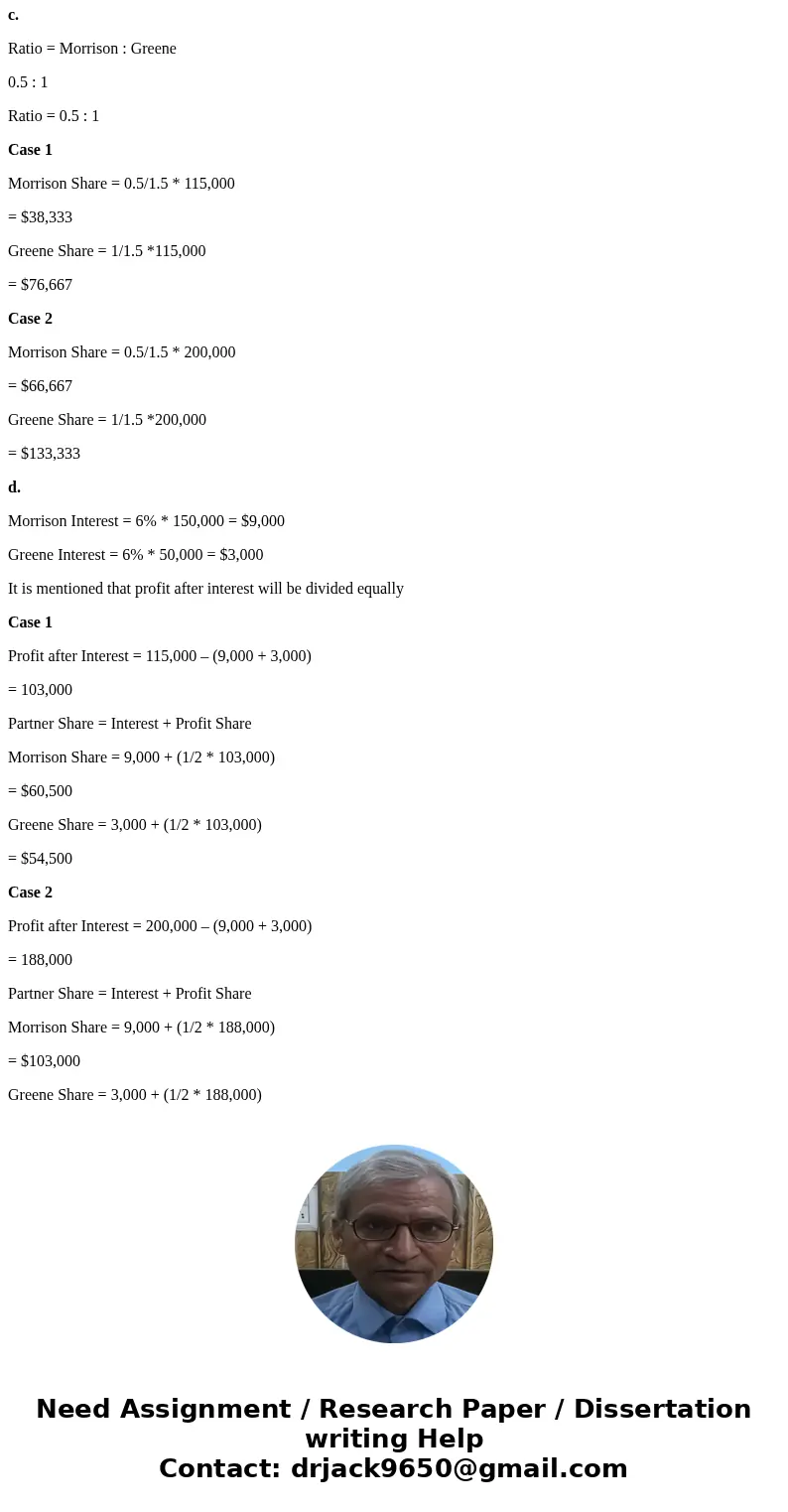 Dividing Partnership Income Morrison and Greene have decided to form a partnership. They have agreed that Morrison is to invest $150,000 and that Greene is to   Dividing Partnership Income Morrison and Greene have decided to form a partnership. They have agreed that Morrison is to invest $150,000 and that Greene is to