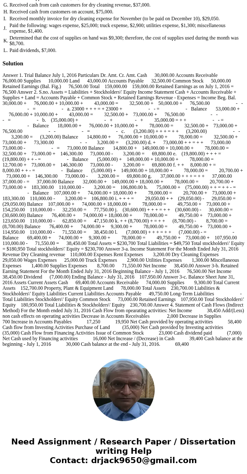 D’Lite Dry Cleaners is owned and operated by Joel Palk. A building and equipment are currently being rented, pending expansion to new facilities. The actual wor D’Lite Dry Cleaners is owned and operated by Joel Palk. A building and equipment are currently being rented, pending expansion to new facilities. The actual wor