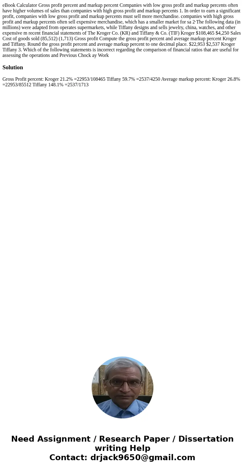 eBook Calculator Gross profit percent and markup percent Companies with low gross profit and markup percents often have higher volumes of sales than companies   eBook Calculator Gross profit percent and markup percent Companies with low gross profit and markup percents often have higher volumes of sales than companies