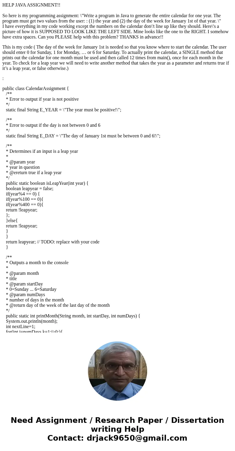 HELP JAVA ASSIGNMENT!! So here is my programming assignment: \