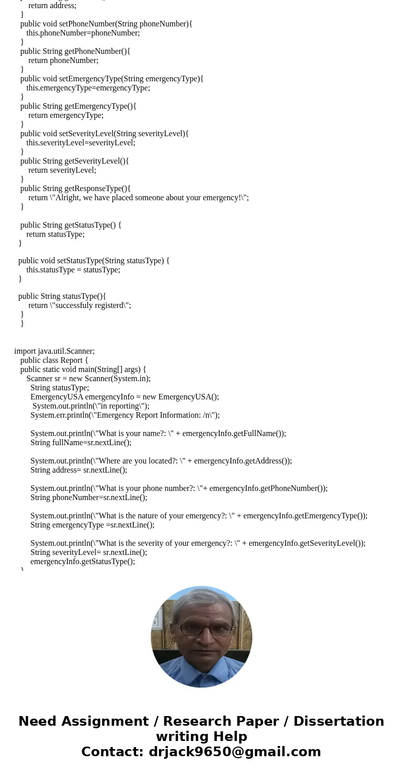 In Java!!!! (Project: Emergency Response Class) The North American emergency response service, 9-1-1, connects callers to a local Public Service Answering Point In Java!!!! (Project: Emergency Response Class) The North American emergency response service, 9-1-1, connects callers to a local Public Service Answering Point