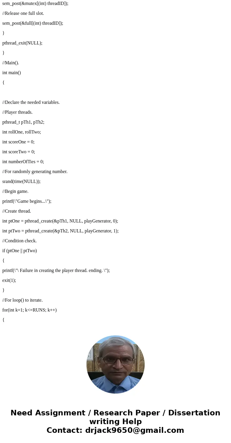 Paper - Rock - Scissors game using threads (C Language) Paper - Rock - Scissors game (Paper covers rocks, rocks crush scissors and scissors cut paper). Main thr Paper - Rock - Scissors game using threads (C Language) Paper - Rock - Scissors game (Paper covers rocks, rocks crush scissors and scissors cut paper). Main thr