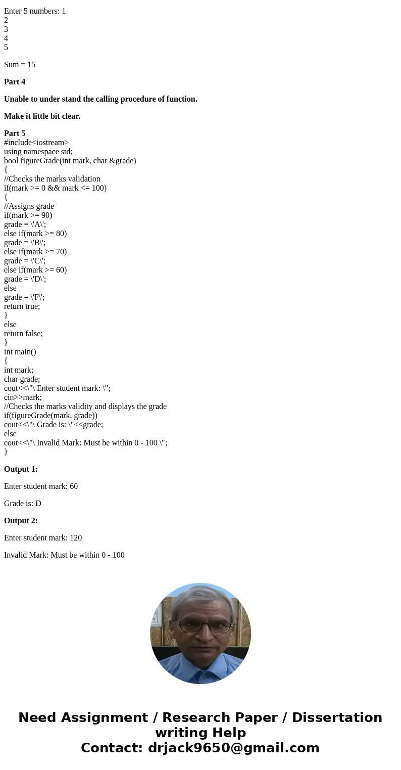 Part 1 - Write a function that will swap two integers values using pass-by-reference (i.e. alias) parameters. Write a driver program to test your function. Your Part 1 - Write a function that will swap two integers values using pass-by-reference (i.e. alias) parameters. Write a driver program to test your function. Your