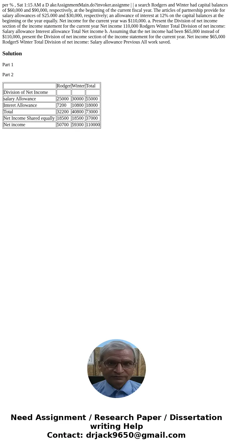 per % , Sat 1:15 AM a D akeAssignmentMain.do?invoker.assignme | | a search Rodgers and Winter had capital balances of $60,000 and $90,000, respectively, at the  per % , Sat 1:15 AM a D akeAssignmentMain.do?invoker.assignme | | a search Rodgers and Winter had capital balances of $60,000 and $90,000, respectively, at the