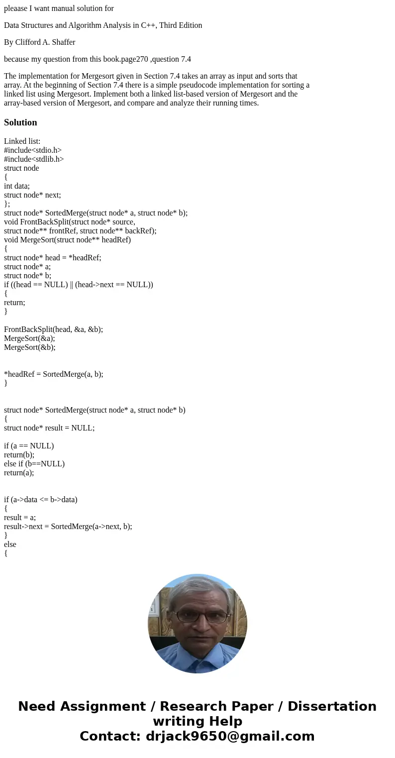 pleaase I want manual solution for Data Structures and Algorithm Analysis in C++, Third Edition By Clifford A. Shaffer because my question from this book.page27 pleaase I want manual solution for Data Structures and Algorithm Analysis in C++, Third Edition By Clifford A. Shaffer because my question from this book.page27