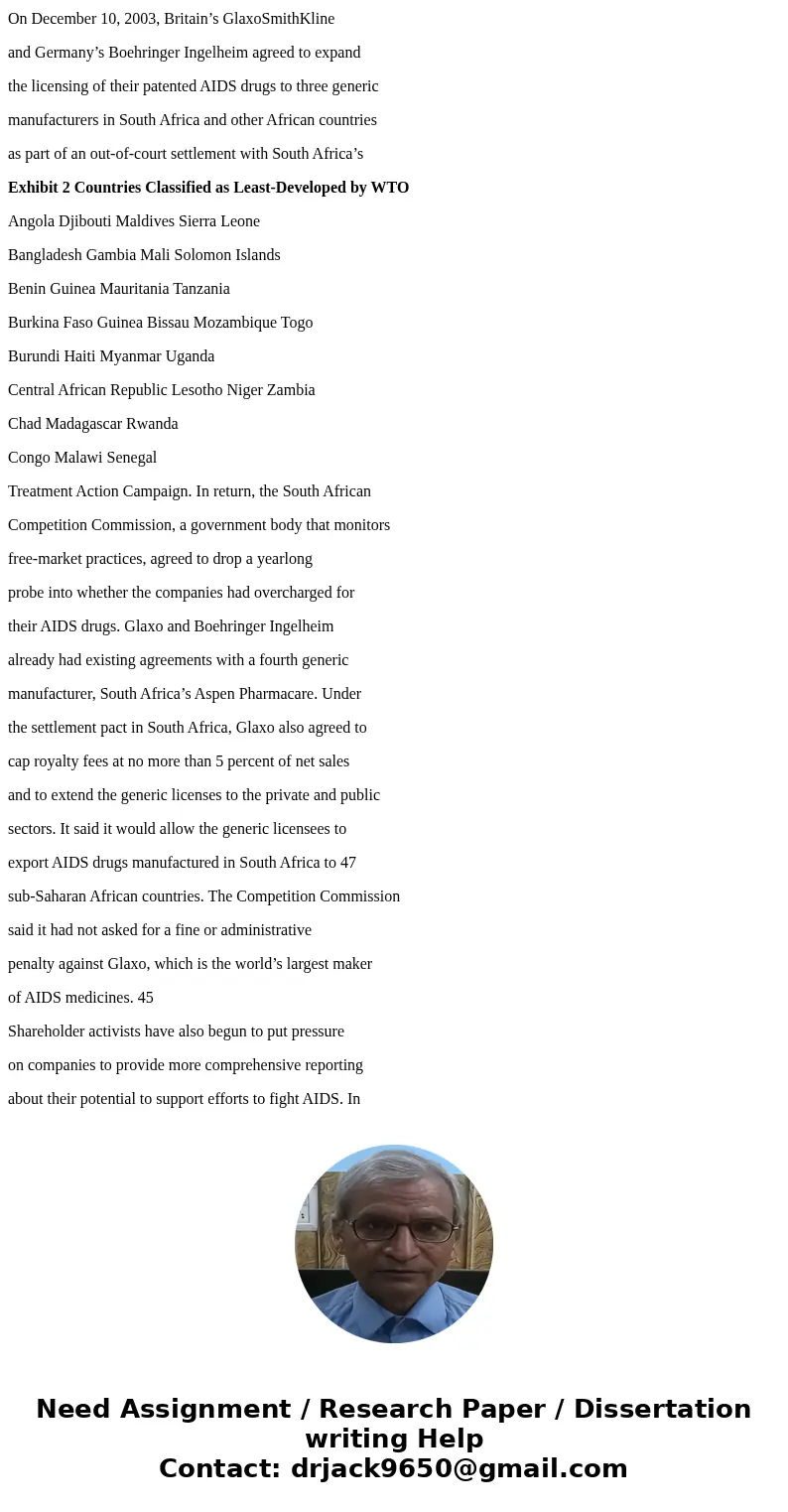 Please read below case and individually take the role of “NGOs/Advocacy Groups” as one of the important stakeholder. Discuss the case, from your chosen stakehol Please read below case and individually take the role of “NGOs/Advocacy Groups” as one of the important stakeholder. Discuss the case, from your chosen stakehol