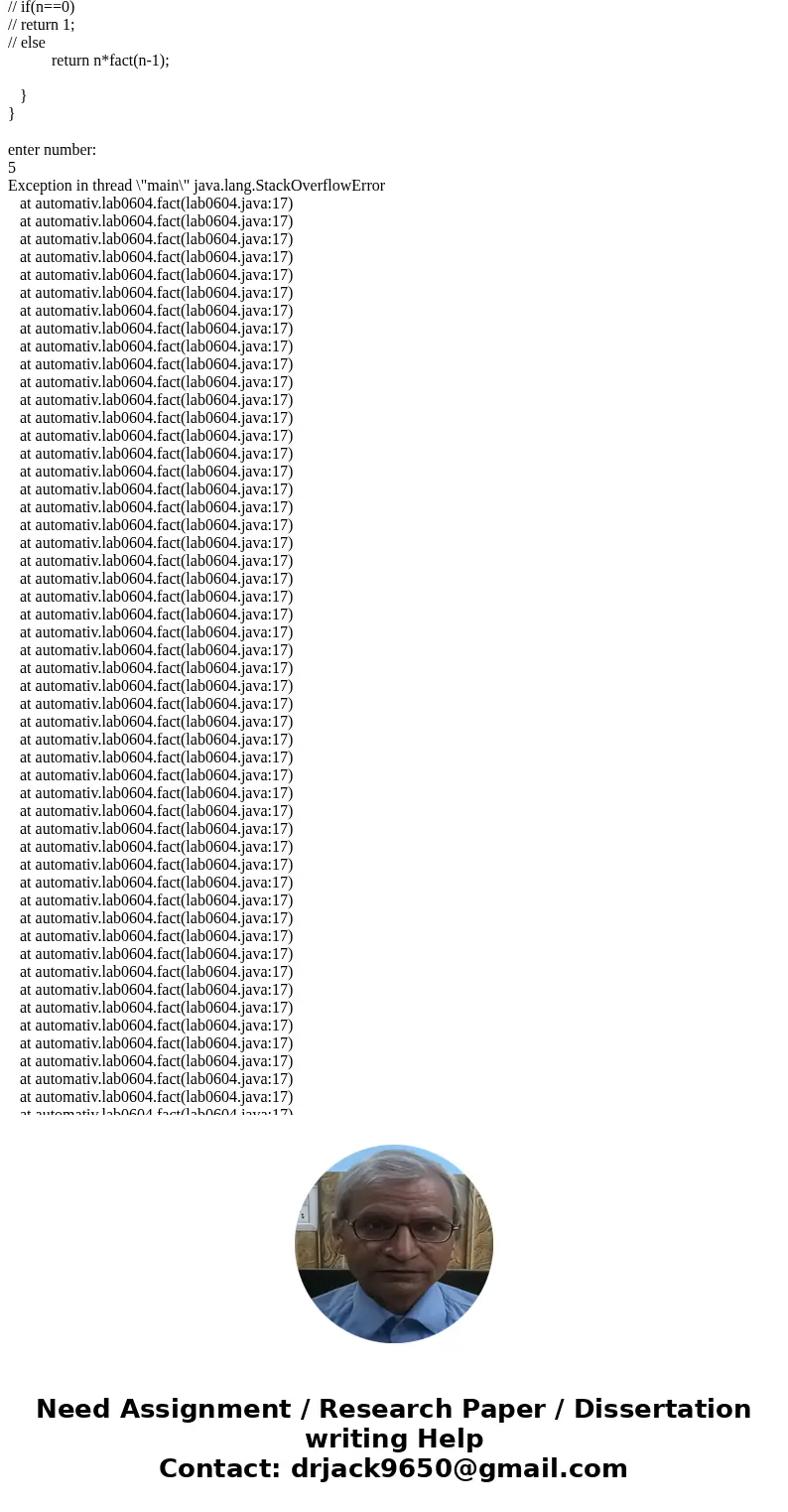 Q4: Write and run the java program that computes the Factorial of a given number using a Recursive method. ( 20 points ) Submit your program files as .java file Q4: Write and run the java program that computes the Factorial of a given number using a Recursive method. ( 20 points ) Submit your program files as .java file