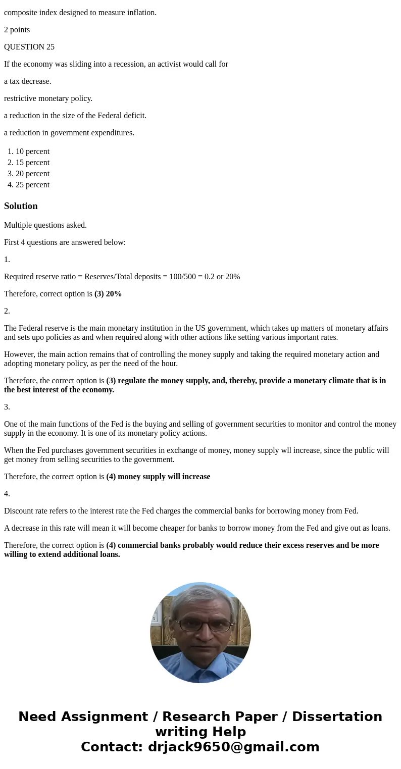 QUESTION 17 Suppose a bank receives a new deposit of $500. The bank extends a new loan of $400 because it is required to hold the other $100 on reserve. What is QUESTION 17 Suppose a bank receives a new deposit of $500. The bank extends a new loan of $400 because it is required to hold the other $100 on reserve. What is